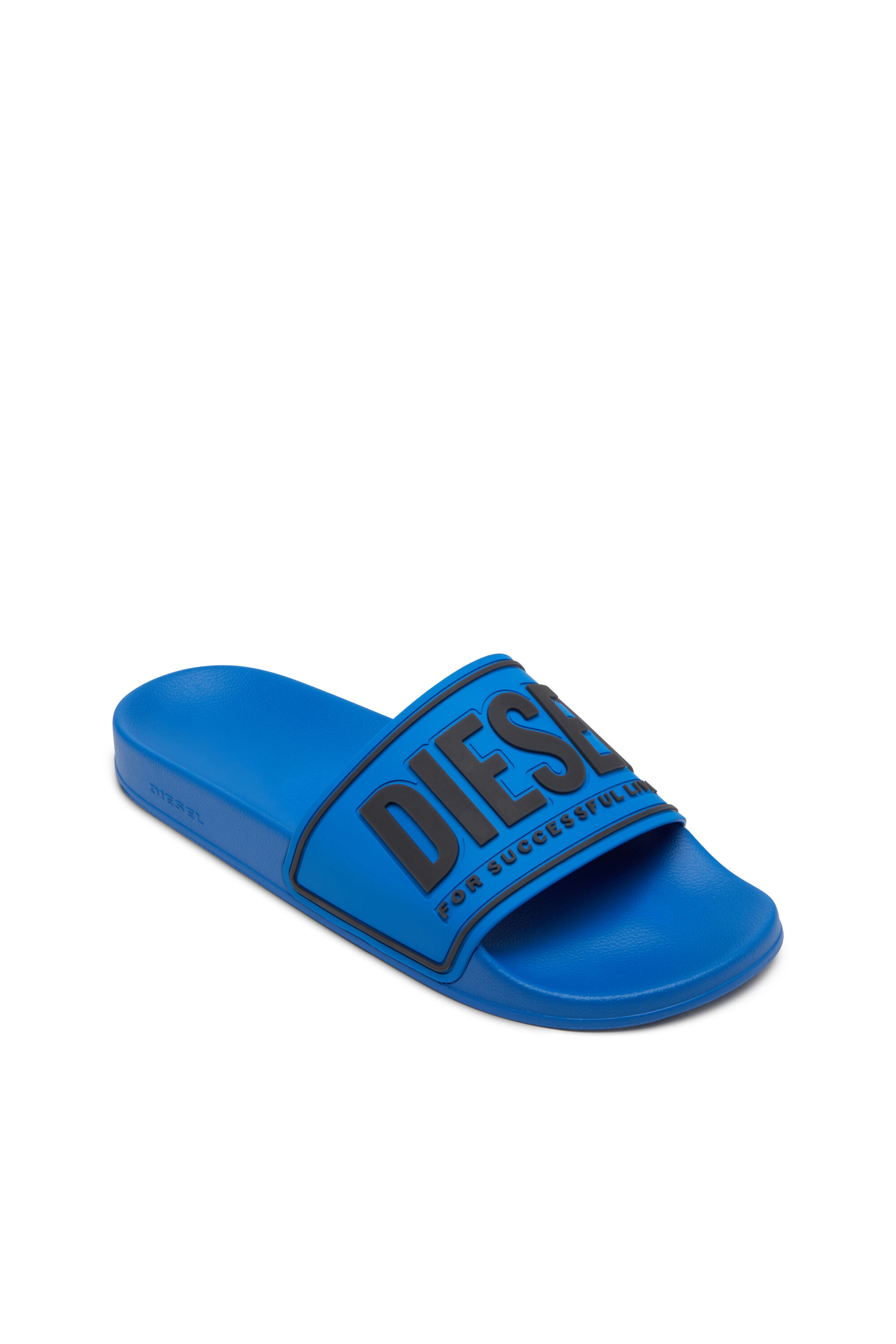 Diesel - SA-MAYEMI CC, Male's Sa-Mayemi-Pool slides with 3D logo in Blue/Black - 6