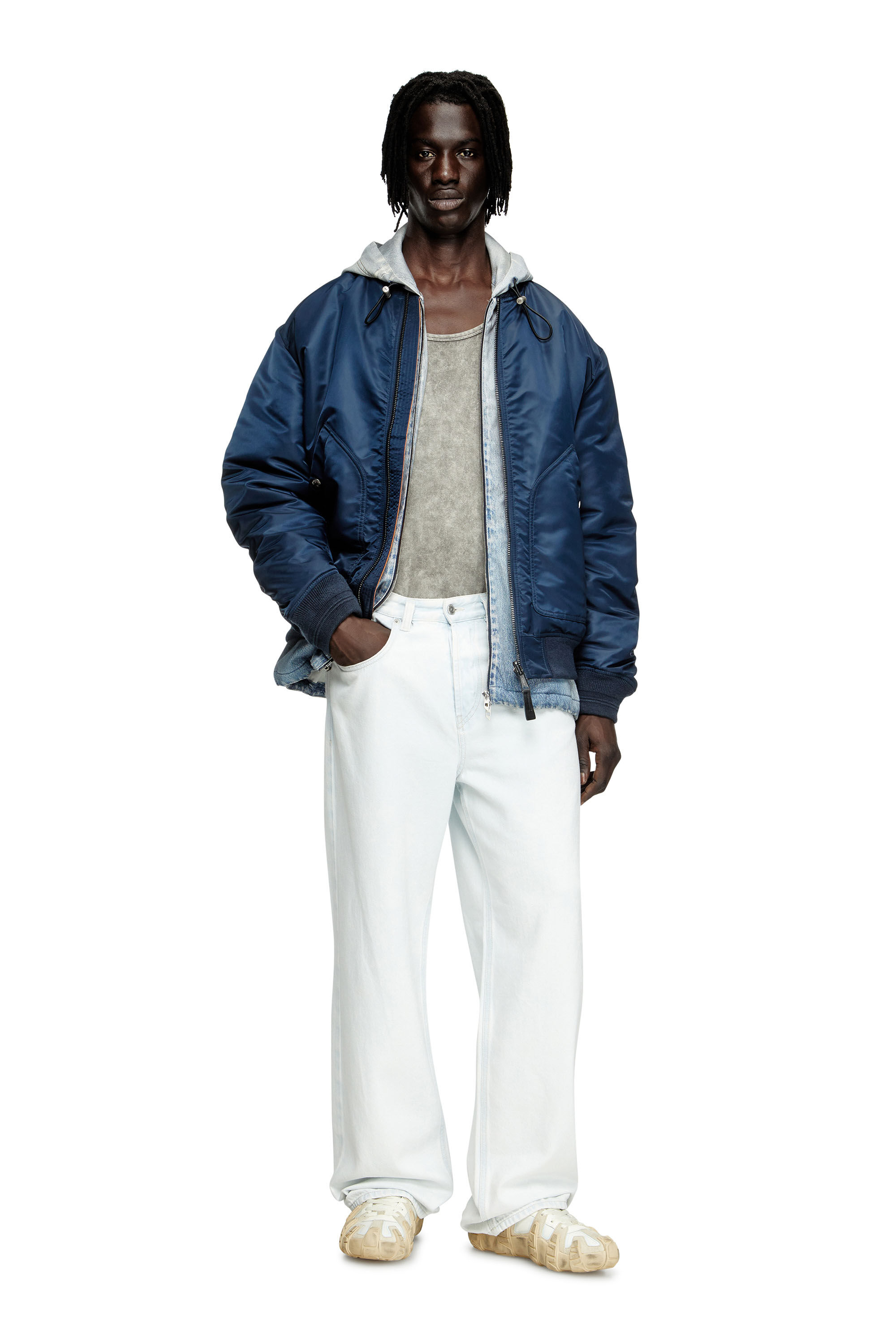 Diesel - Male's Relaxed Jeans 2001 D-Macro 09M08, Light Blue - 1