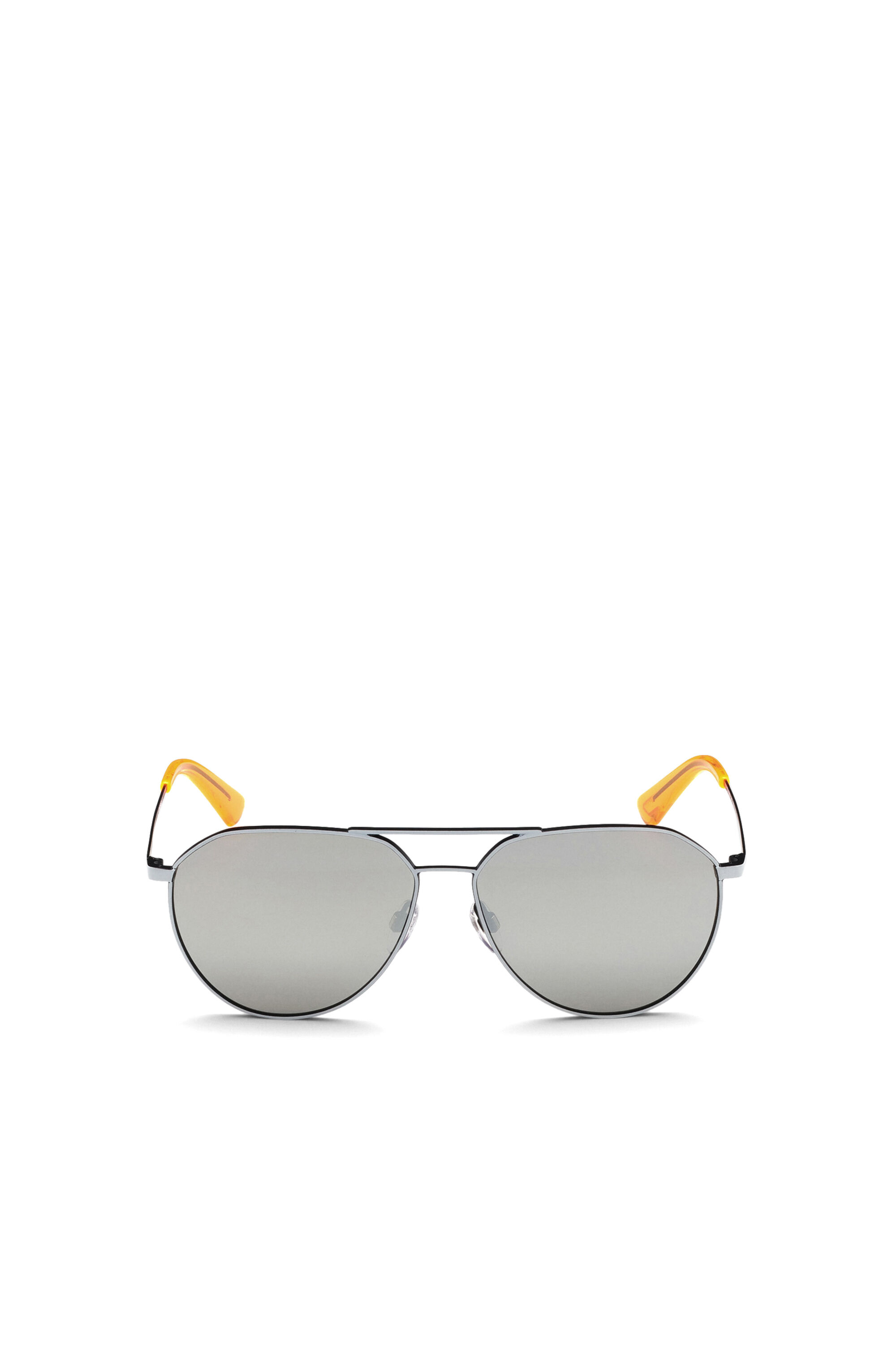 Diesel - DL0296, Male's Pilot shape sunglasses in metal in Grey - 1
