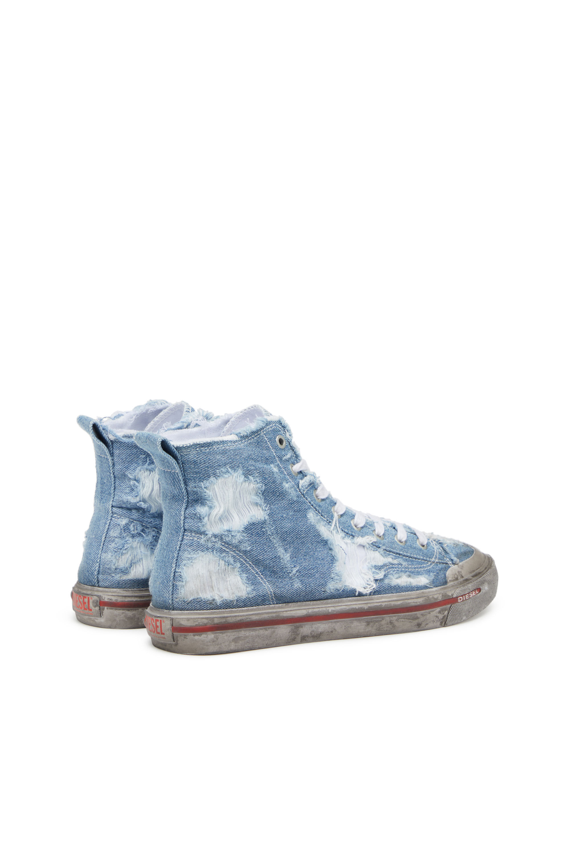 Men s S Athos Mid High top sneakers in frayed denim S ATHOS