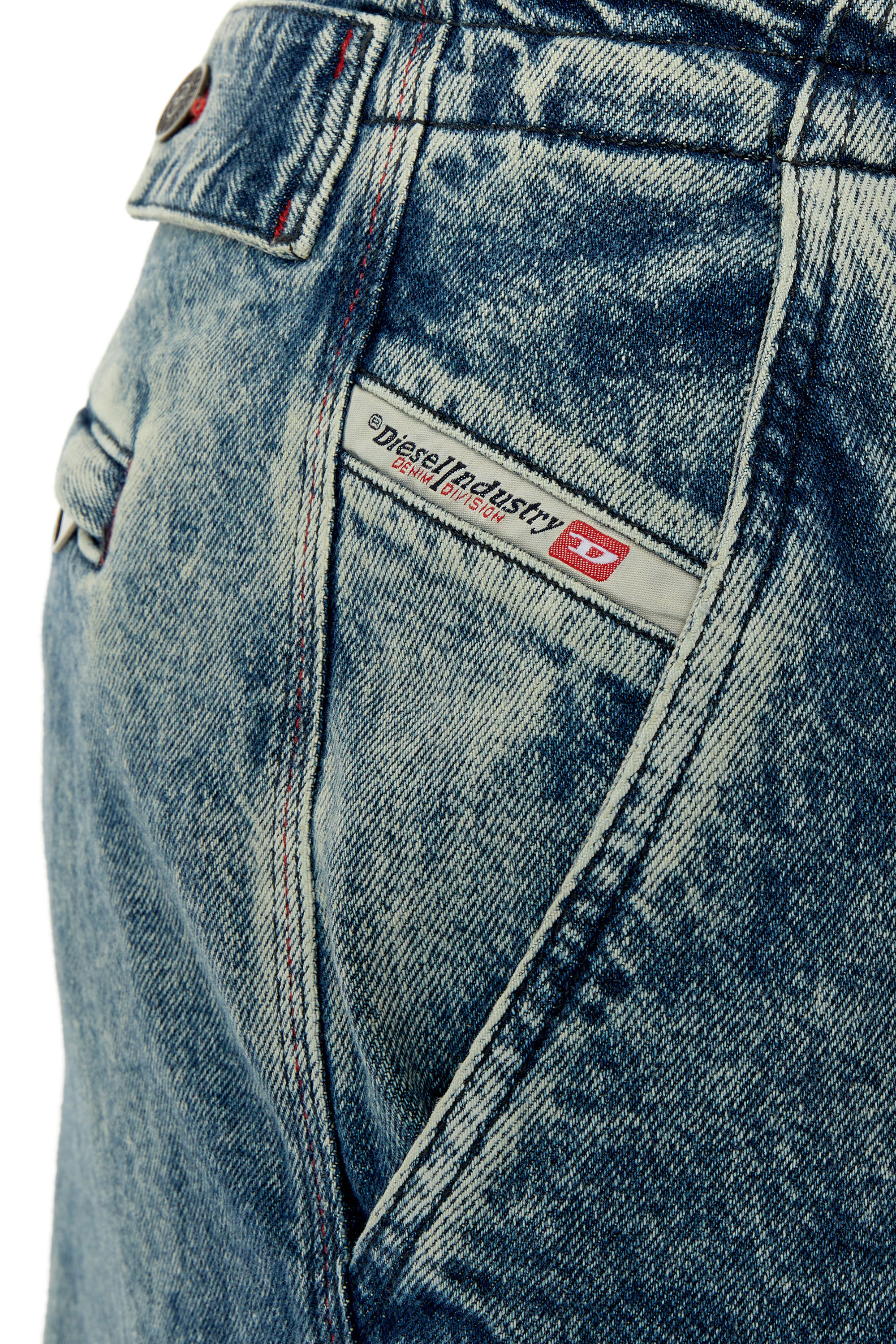 D FISH Man straight Medium blue Jeans Diesel