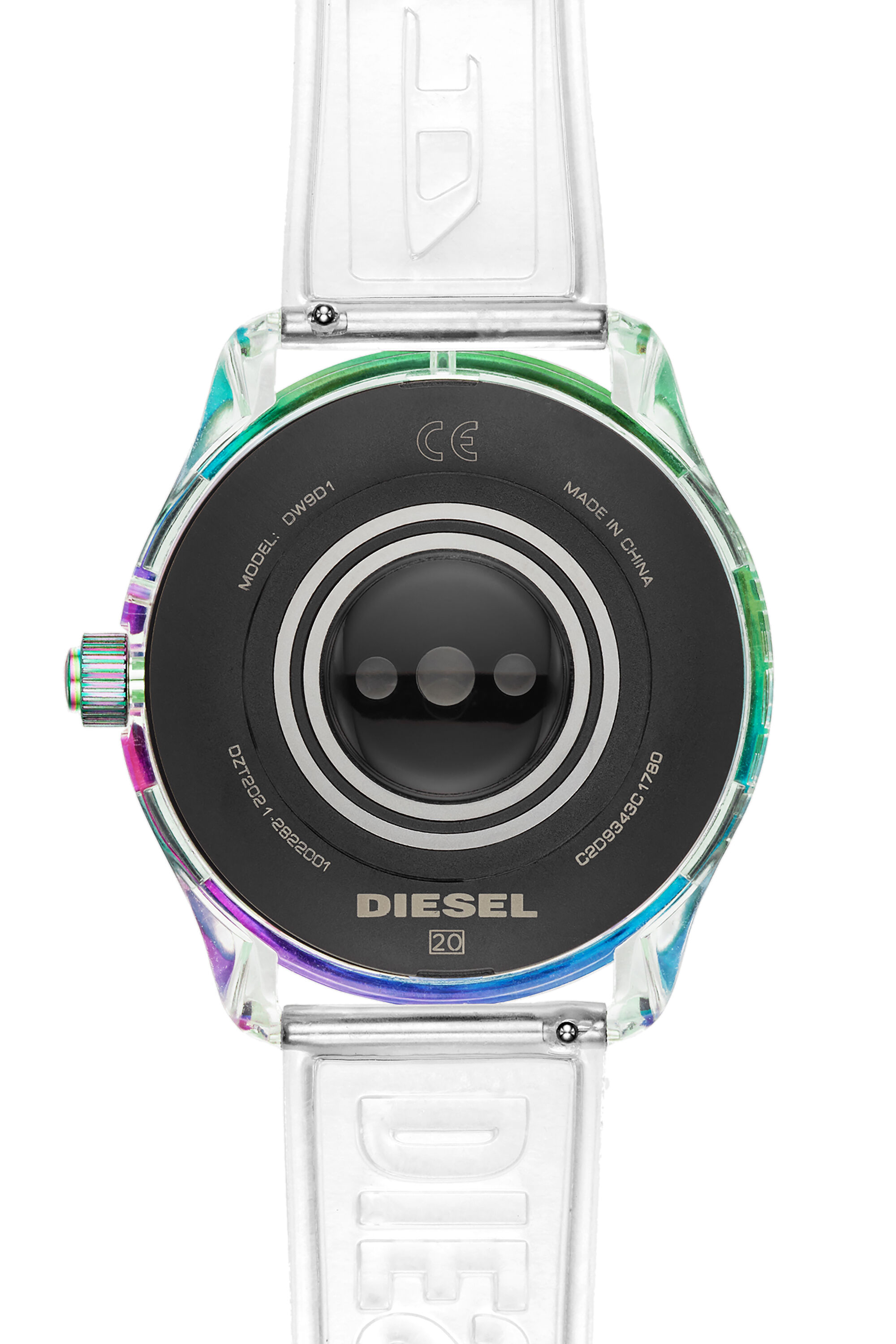 Diesel - DT2021, Male's Diesel On Fadelite Smartwatch - Clear Transparent in White - 4