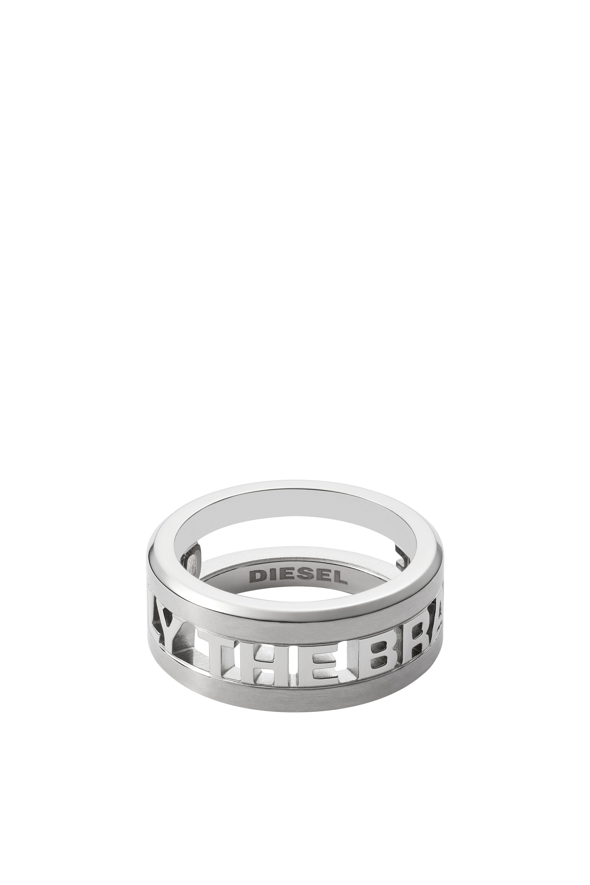 Diesel - DX1332, Male's Stainless Steel Band Ring in Silver - 2