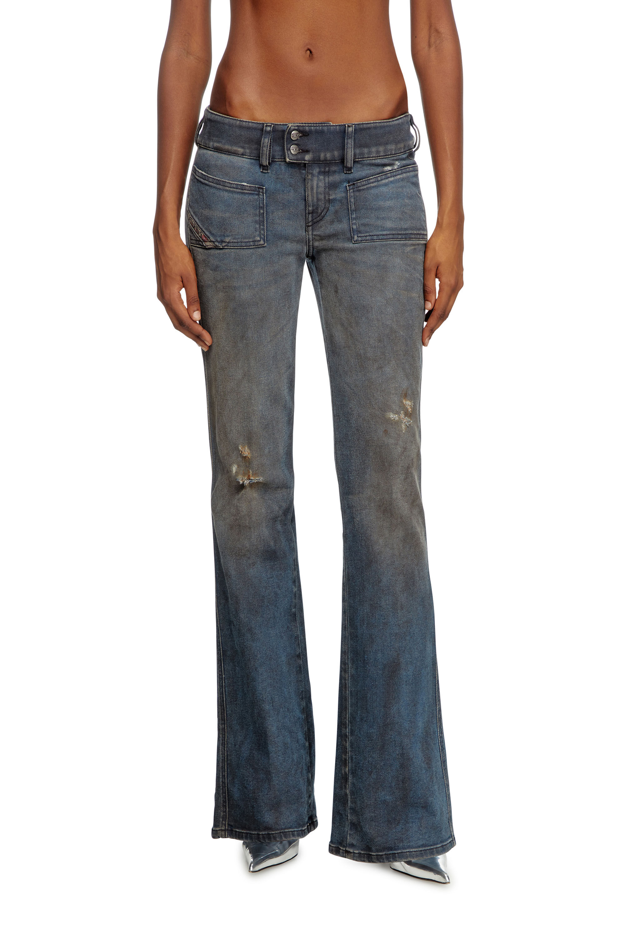 Diesel - Female's Bootcut Jeans D-Hush 09L25, Medium Blue - 3