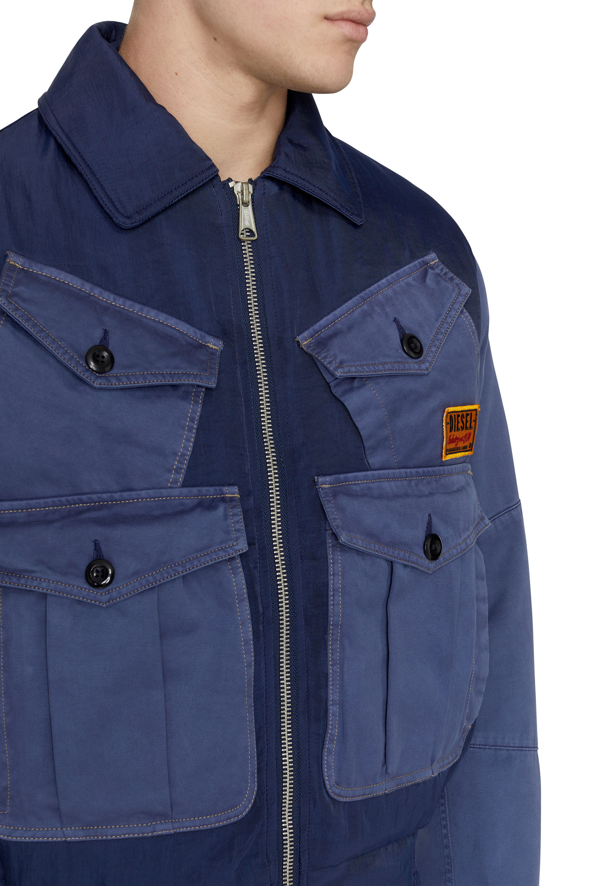 W-MANFRED Man: Padded jacket with utility pockets | Diesel