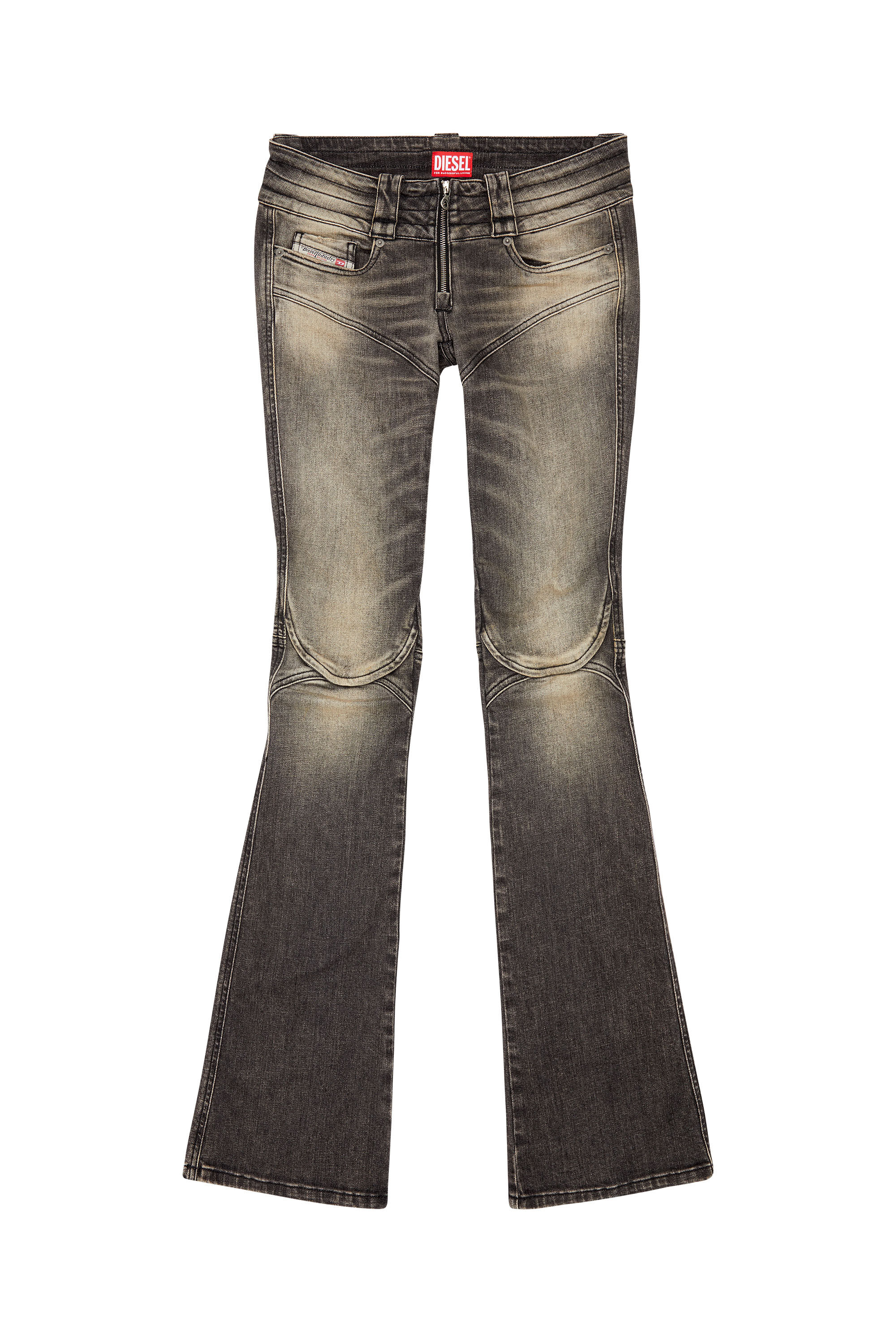 Diesel - Femme Bootcut and Flare Jeans Belthy 0JGAL, Noir/Gris foncé - Image 2