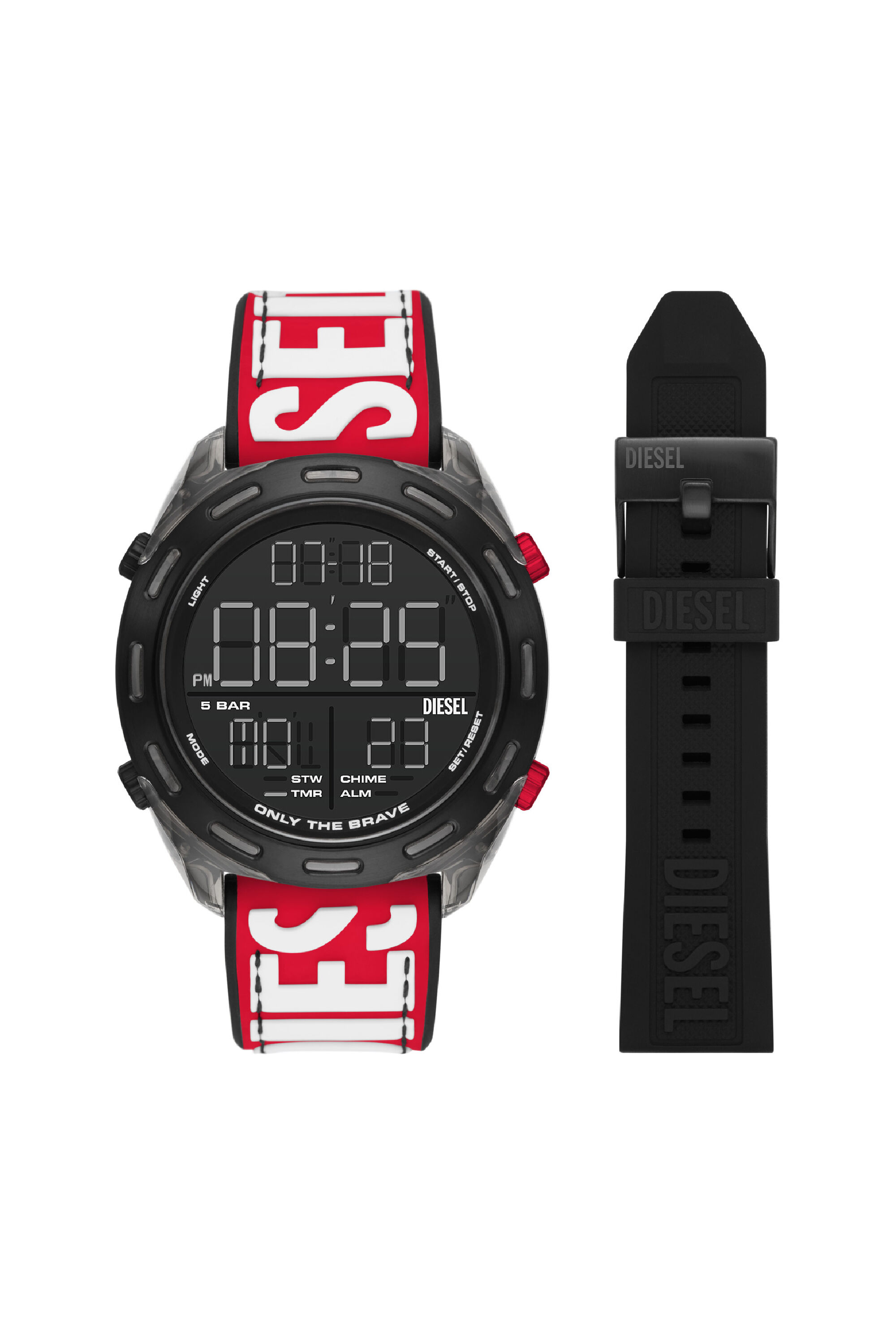 Diesel red strap watch store