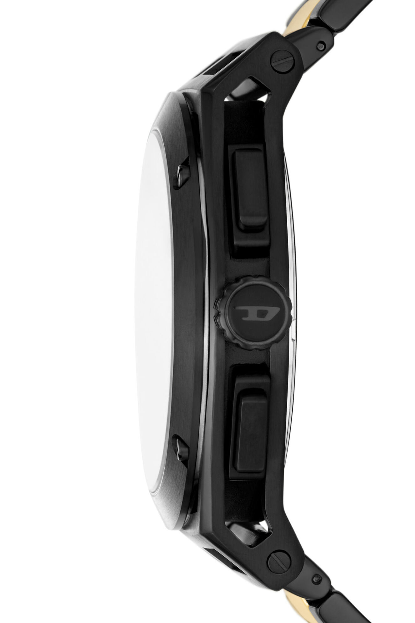 Diesel - DZ4612, Male's Timeframe Chronograph Stainless Steel Watch in Black/Gold - 3