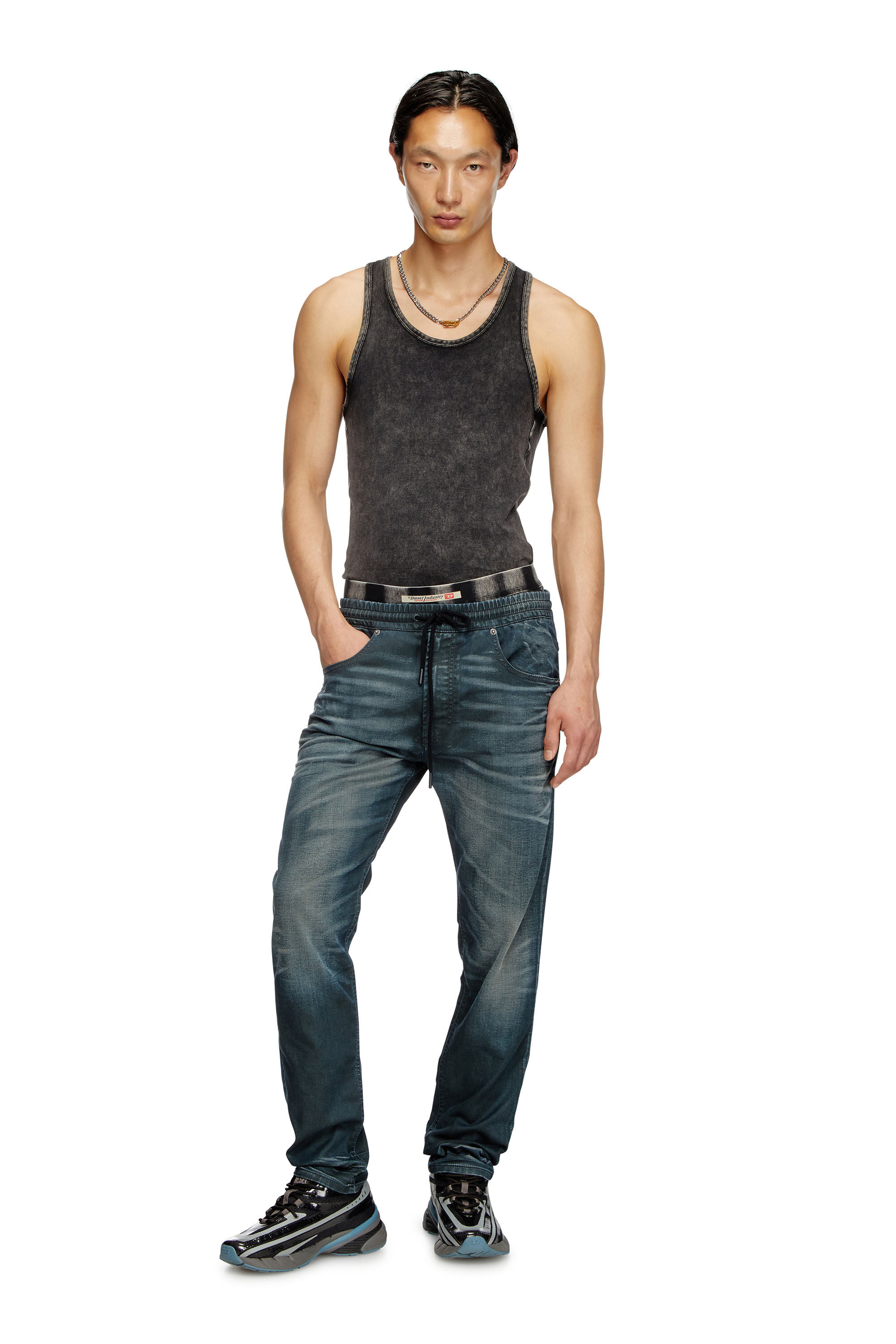 Diesel - Male's Regular 2030 D-Krooley Joggjeans® 068QK, Dark Blue - 1