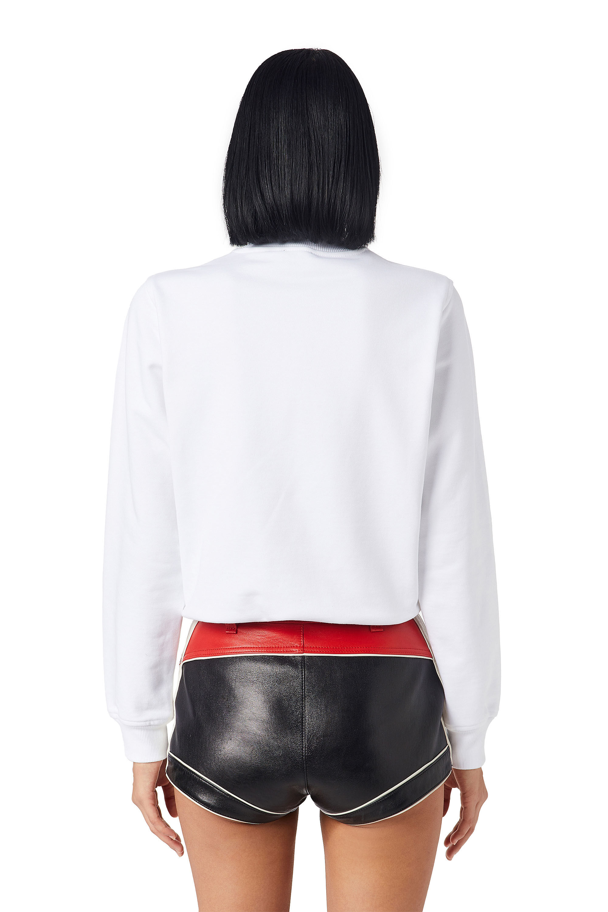 Diesel - F-REGGY-DIV, Female's Denim Division sweatshirt in White - 4