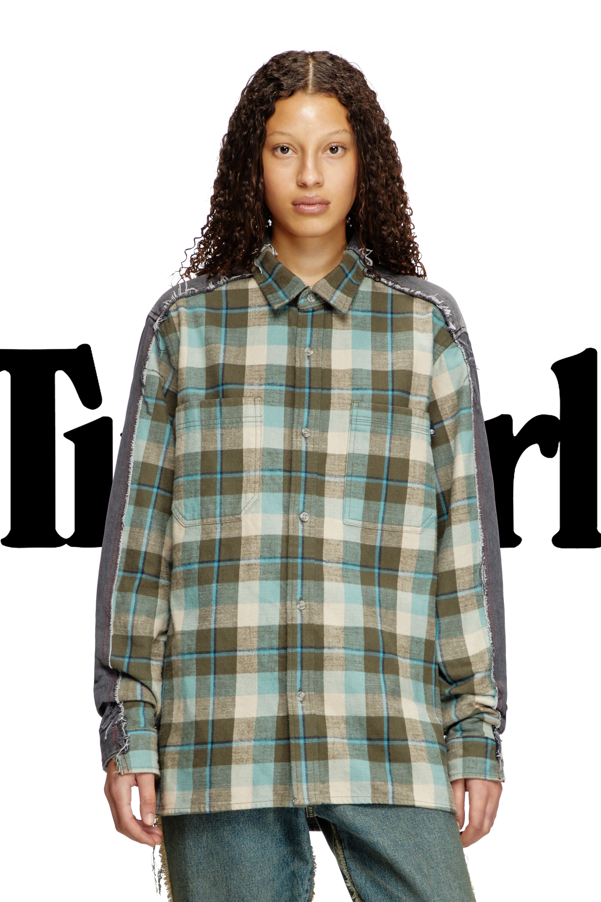Diesel - Shirt Dieseloves 2B, Chemise à carreaux en denim Mixte in Polychrome - 6