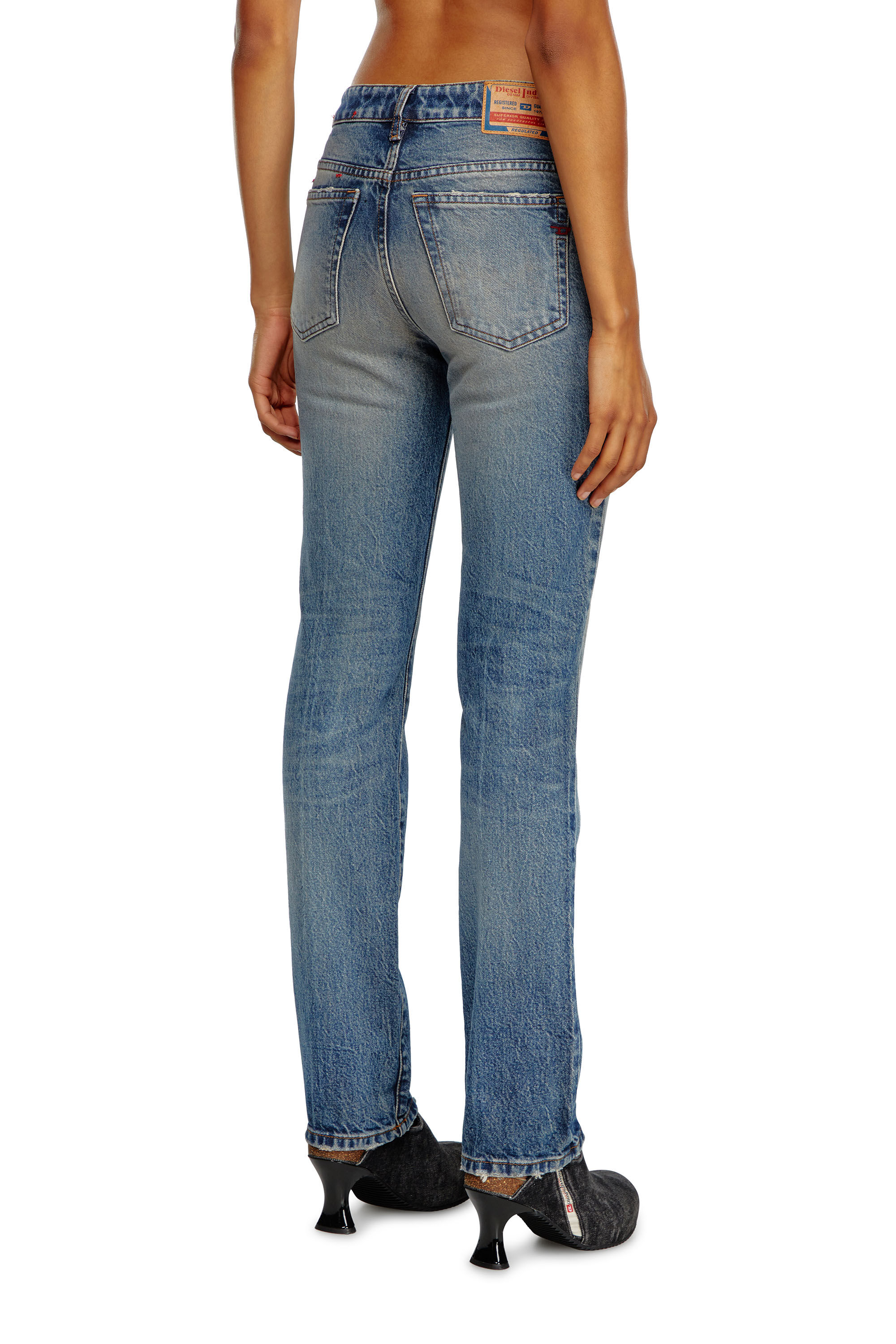 Diesel - Female Straight Jeans 1989 D-Mine 0GRDH, Medium Blue - Image 5