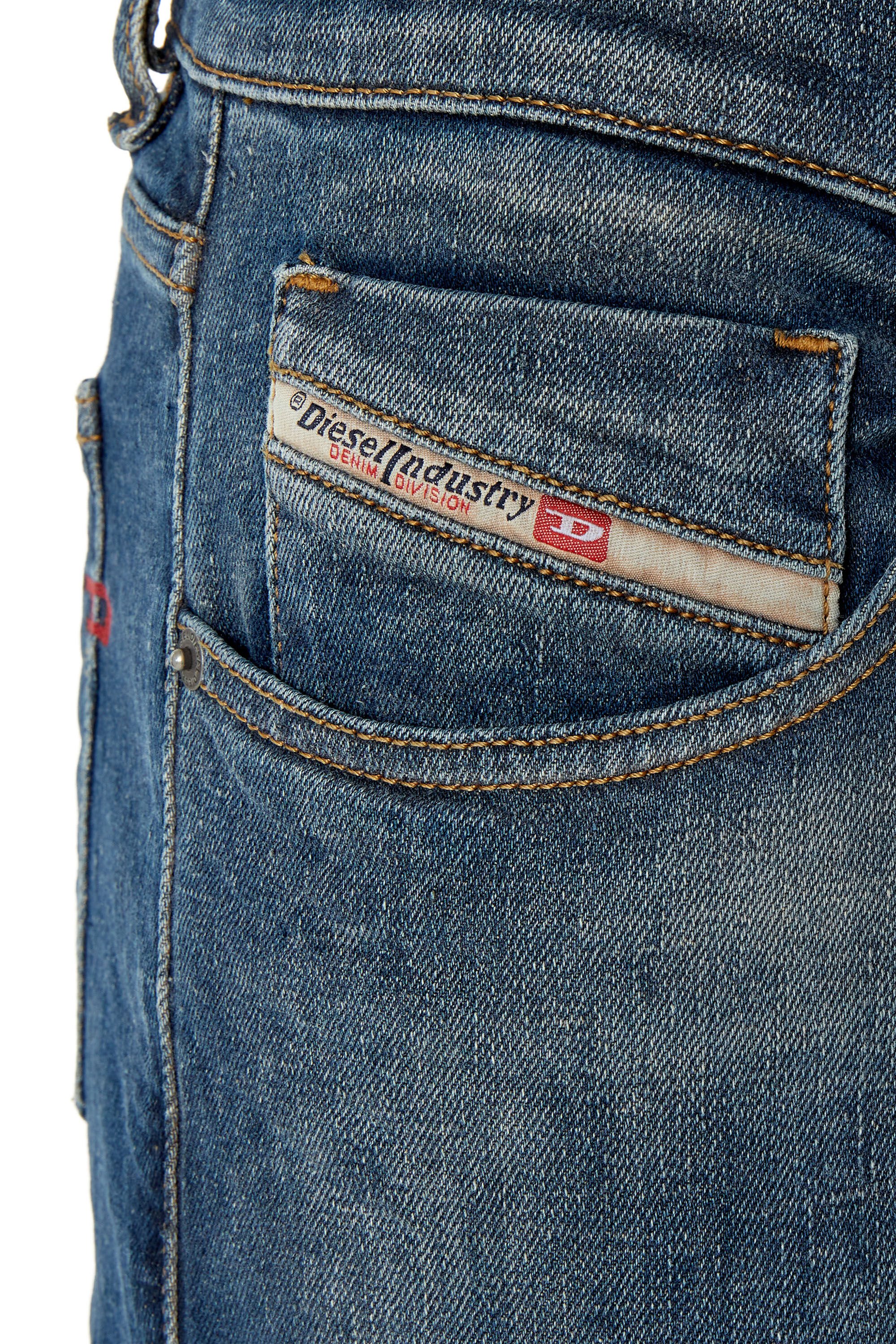 Diesel - Slim Jeans 2019 D-Strukt 09F39, Bleu Foncé - Image 5