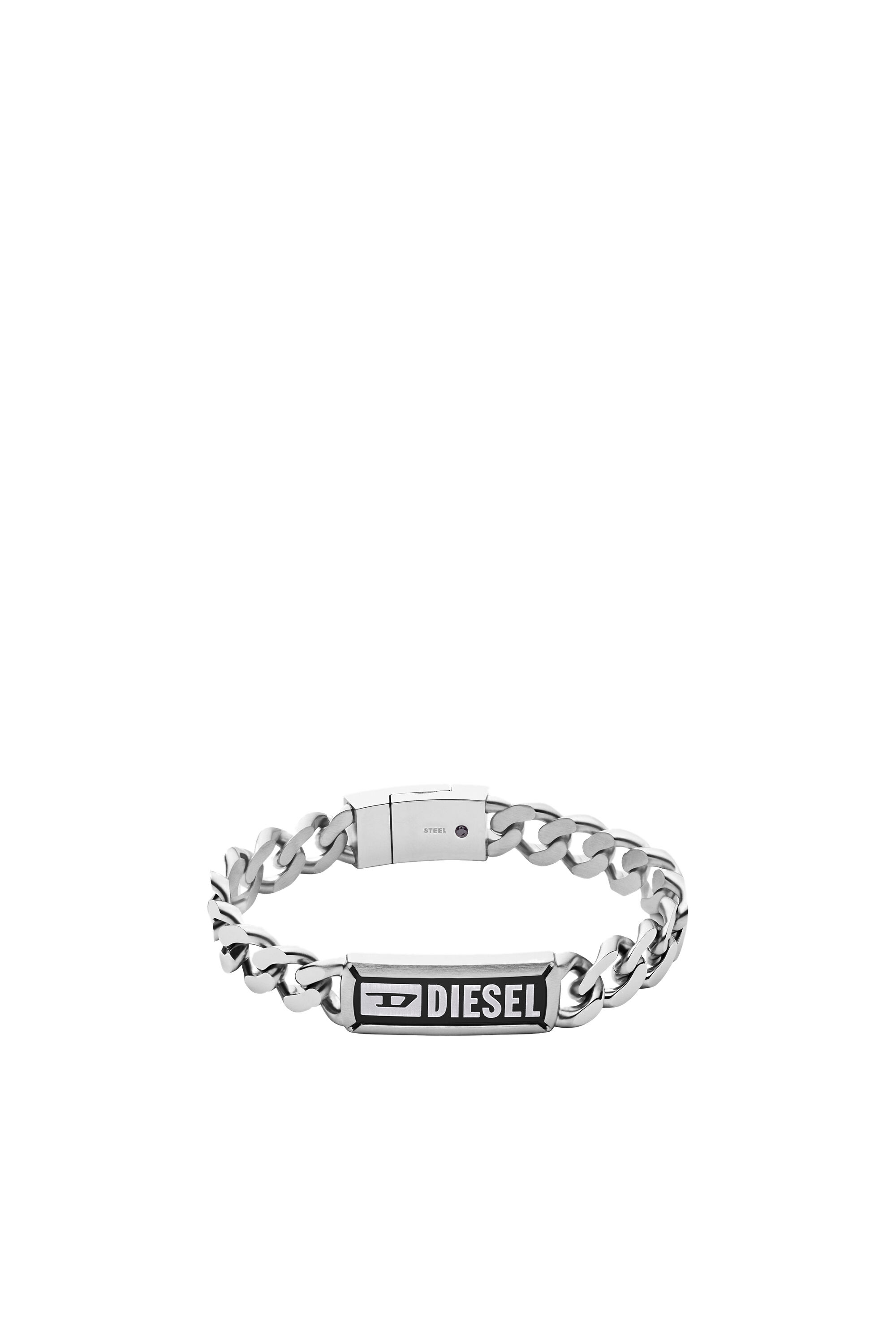 Diesel - DX1243, Male's Stainless steel chain id bracelet in Silver - 1