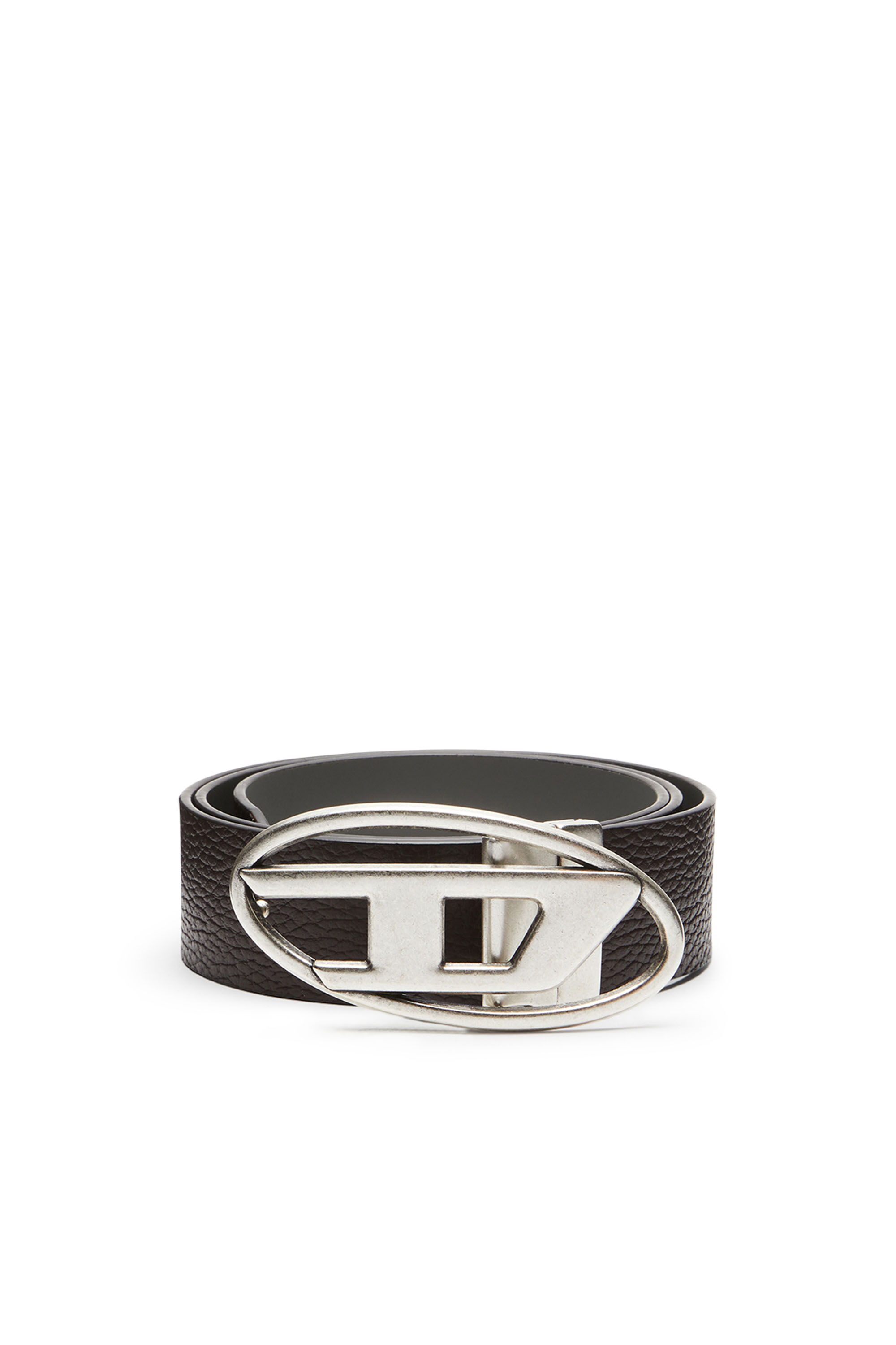 Diesel - B-1DR REV II, Male's Reversible leather belt in Dark Brown - 1