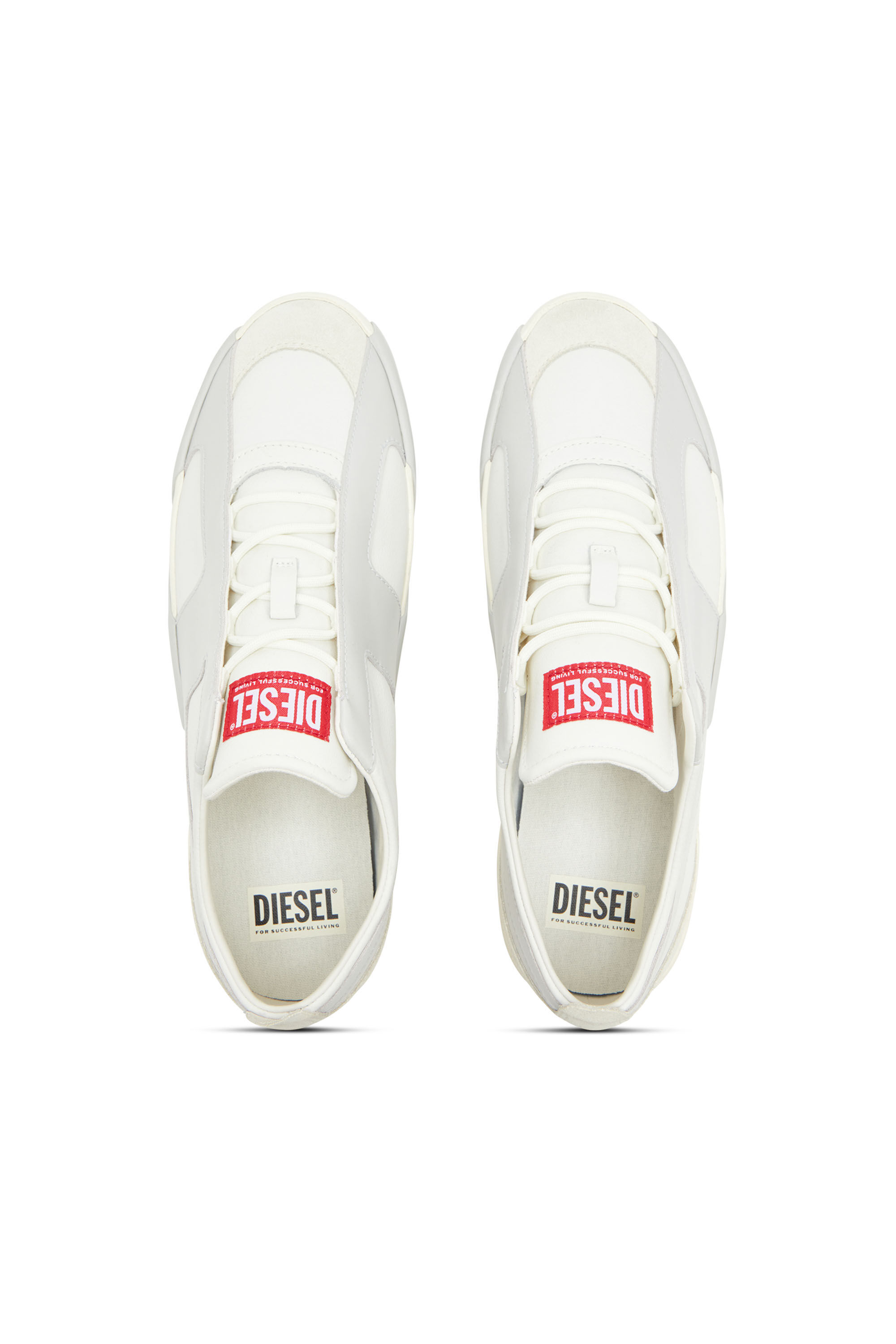 Diesel - S-SLANTE-D LOW, Male's S-Slante-D-Sneakers in suede and leather with D logo in null - 4