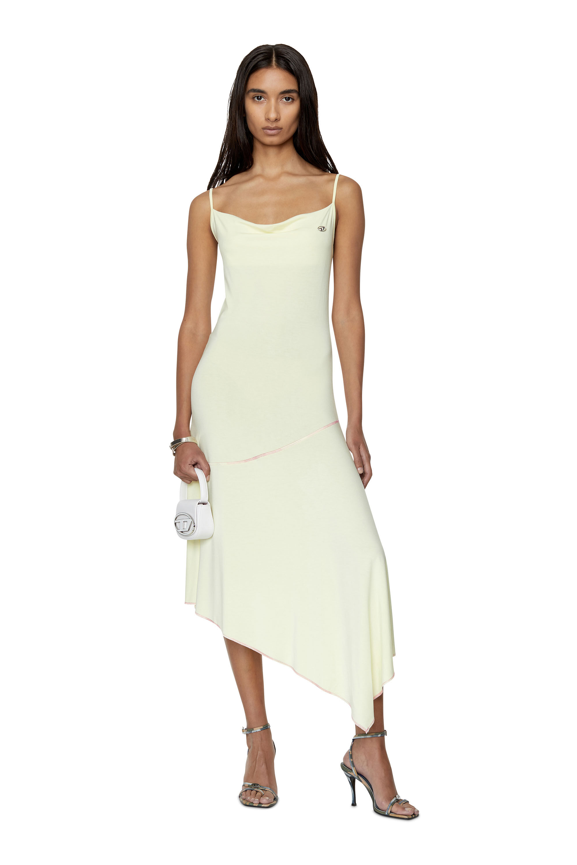 D MENTY Woman Asymmetric dress with stitching Diesel