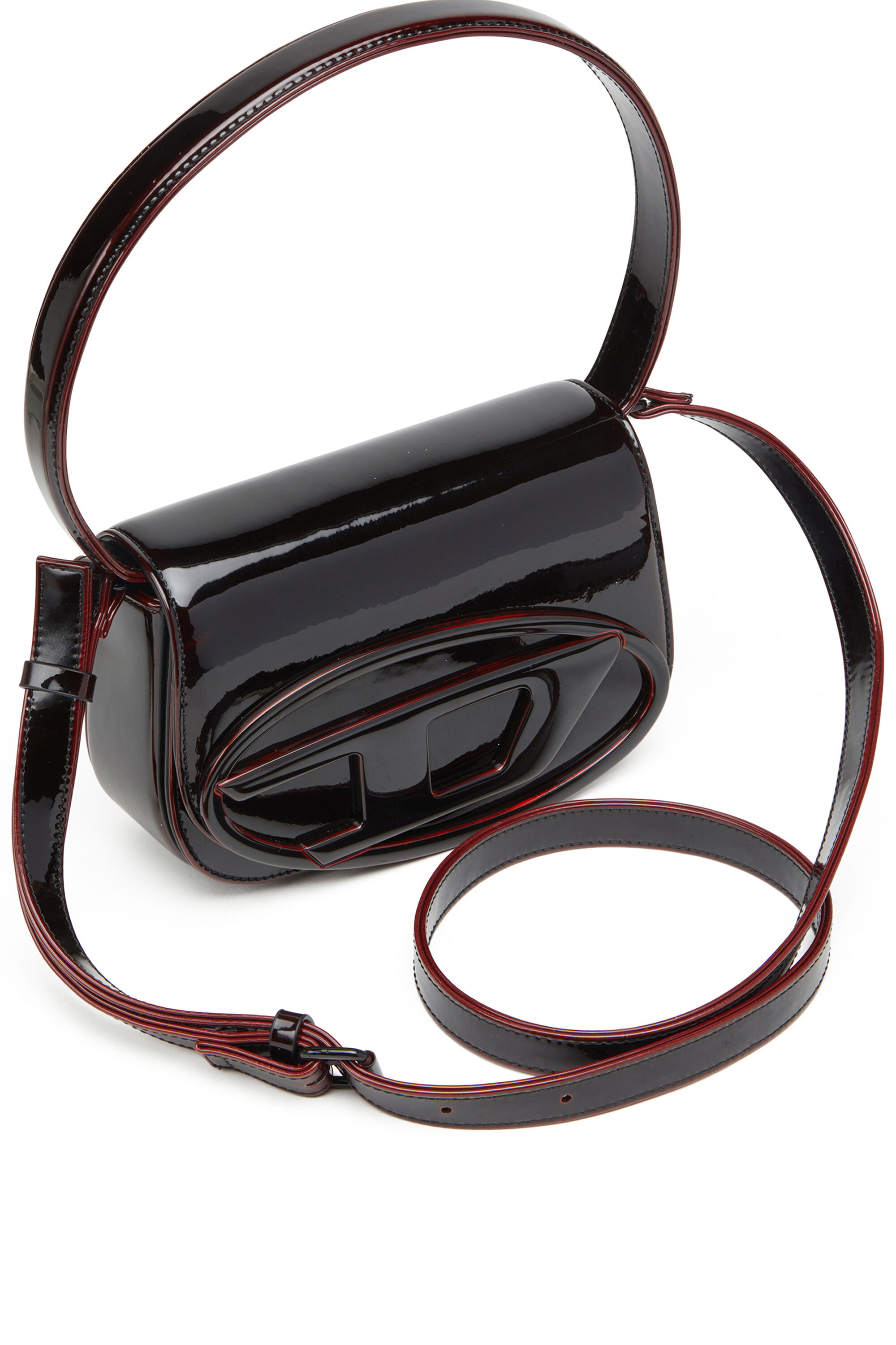 Diesel - 1DR, 1DR-Sac emblématique 1DR en PU liquide Femme in Rouge - 5