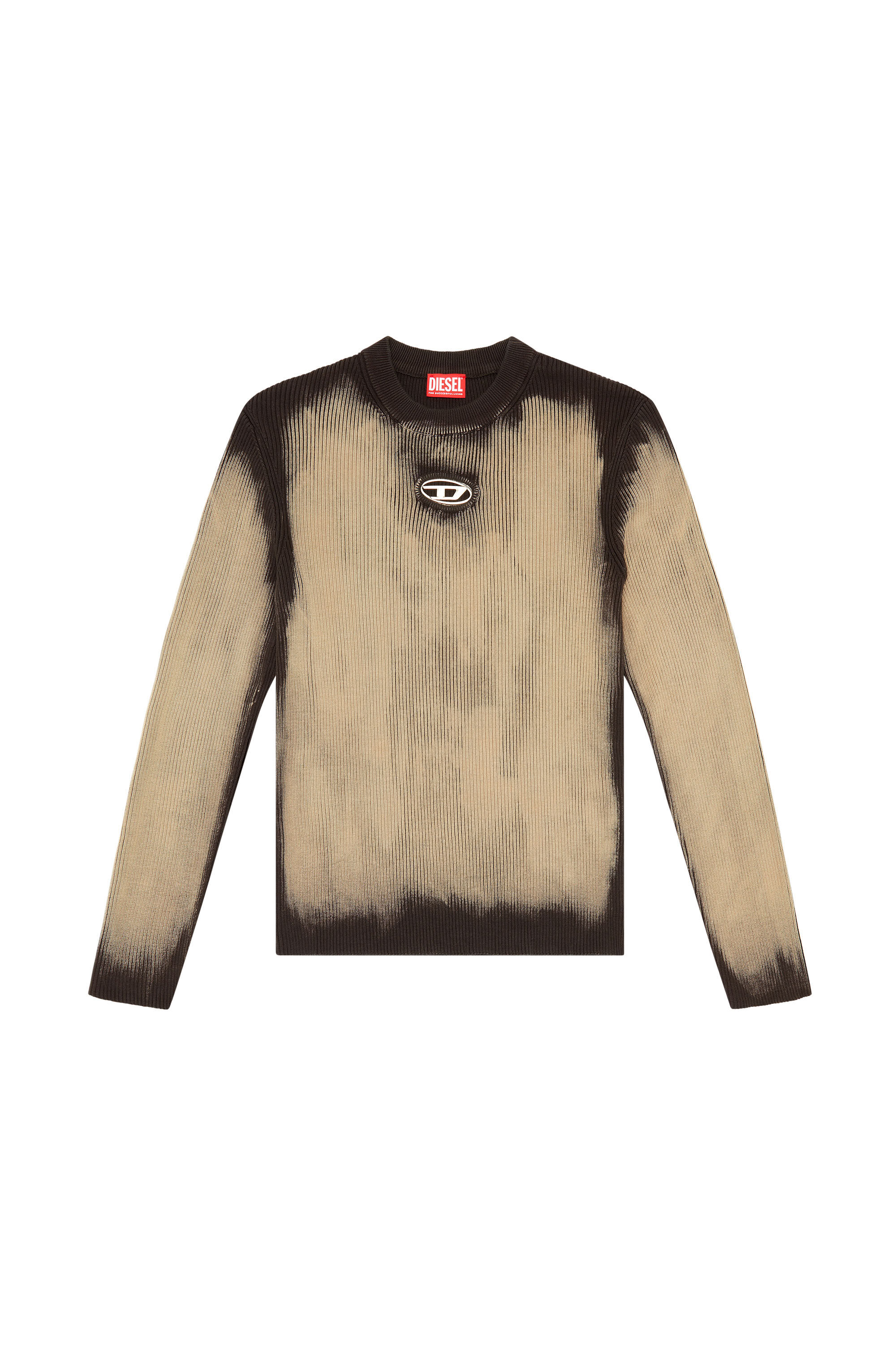 最初の  with jumper Treated Men's metal Diesel | Beige | insert logo トップス