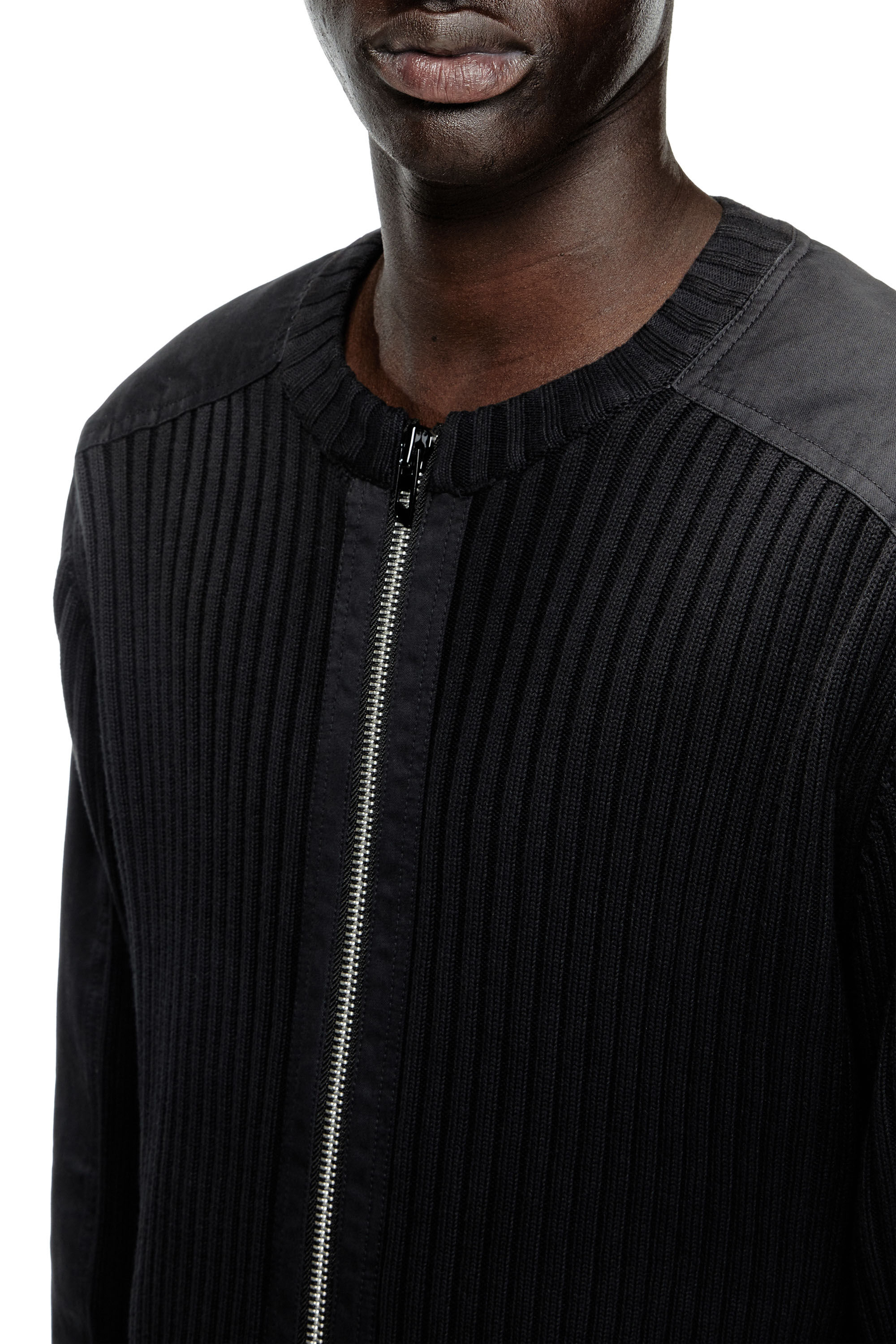 Diesel - K-MATTY, Cardigan zippé avec empiècements utilitaires Homme in ToBeDefined - 5