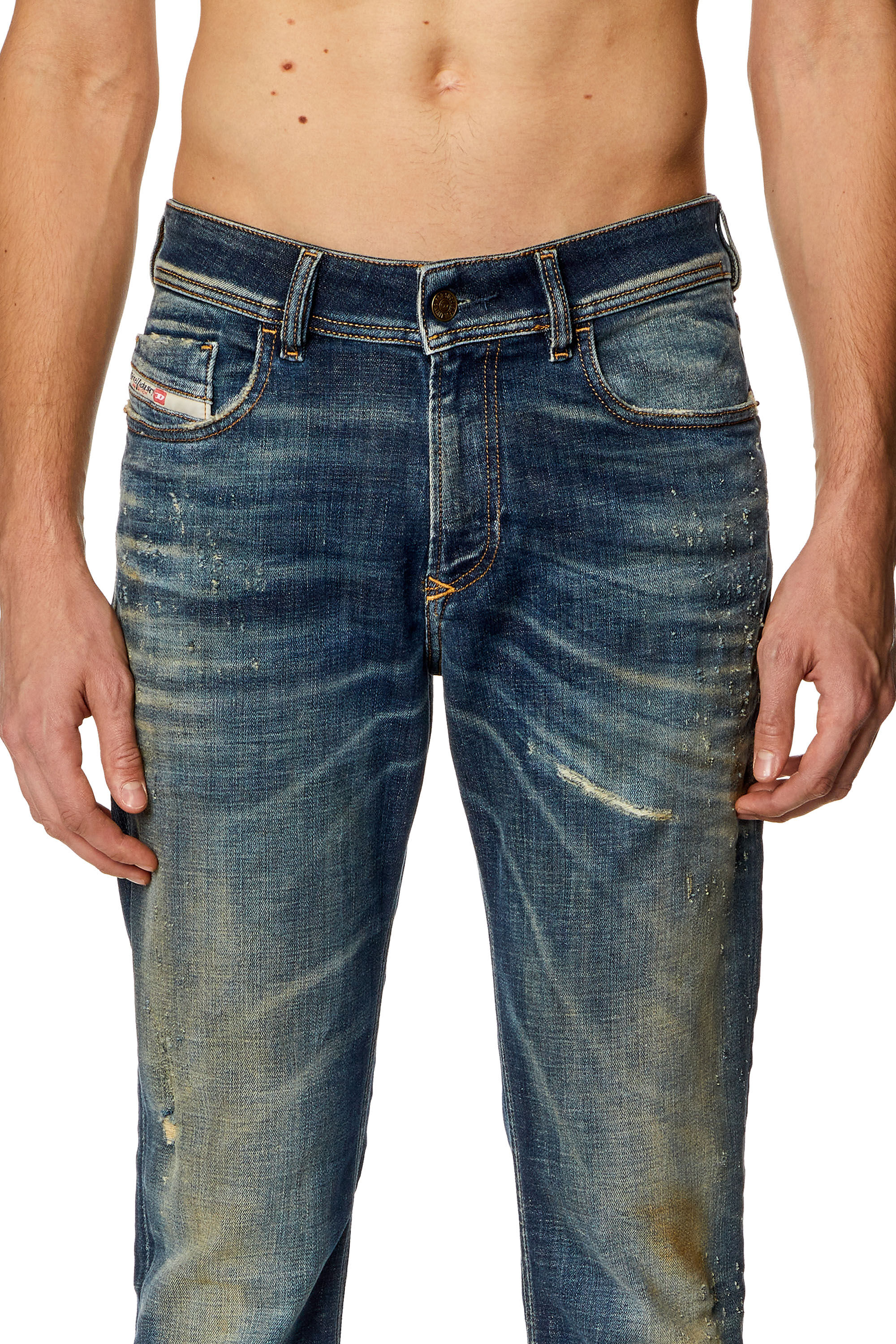 Diesel - Male Skinny Jeans 1979 Sleenker 09H77, Dark Blue - Image 5