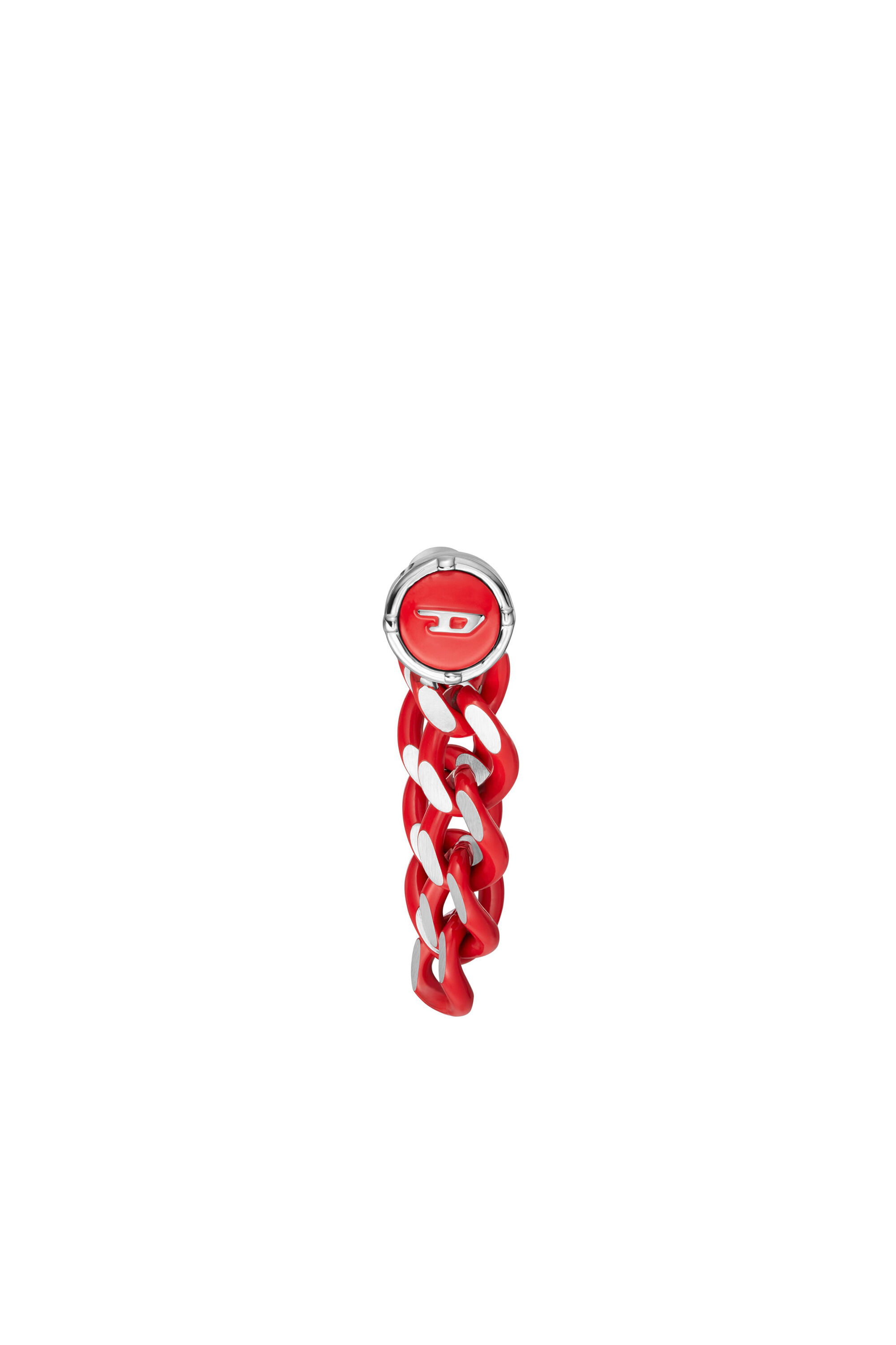 Diesel - DX1414, Unisex's Red Stainless Steel single stud earring in Red/Grey - 2