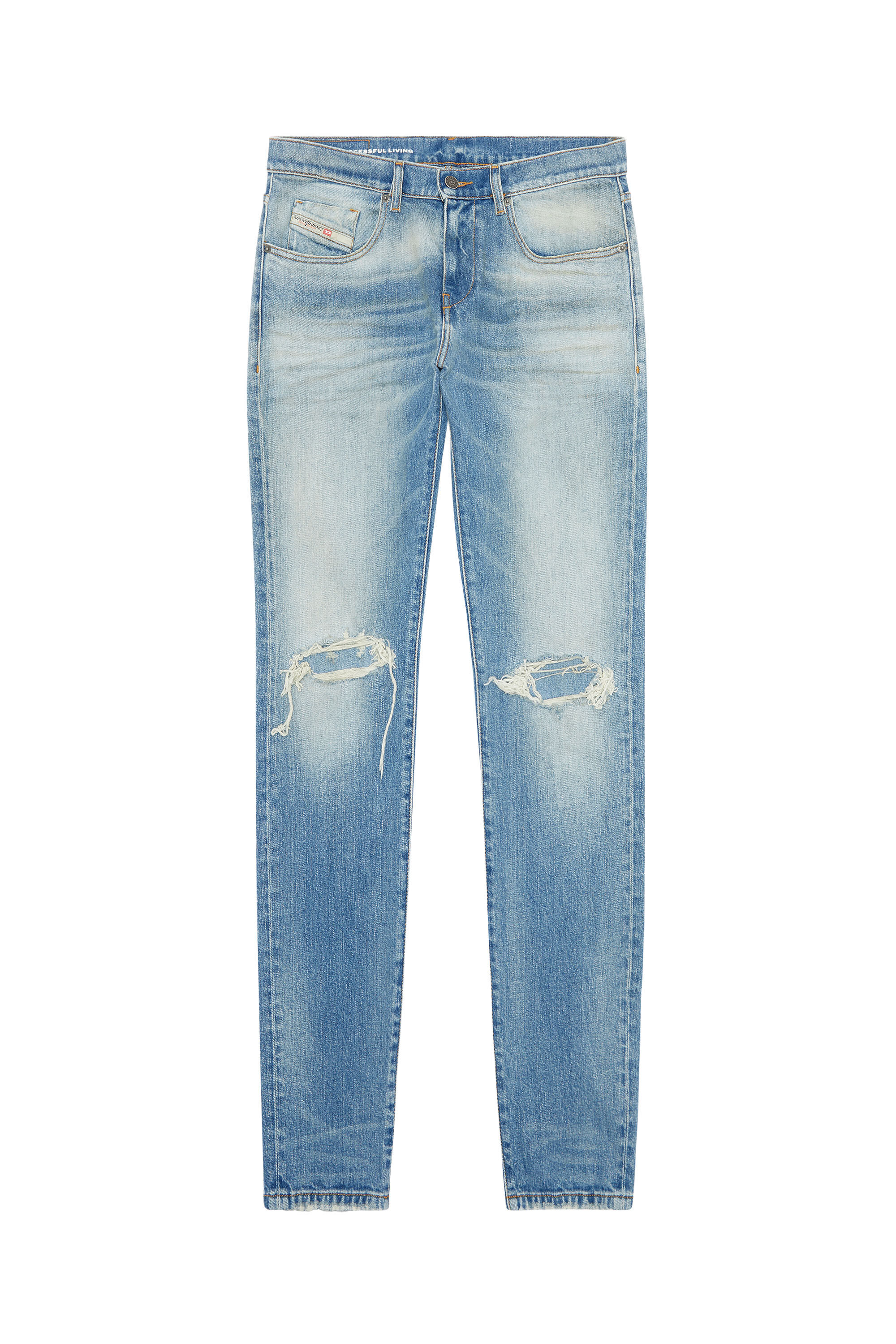 Diesel - 2019 D-Strukt 007P3 Slim Jeans, Bleu Clair - Image 2