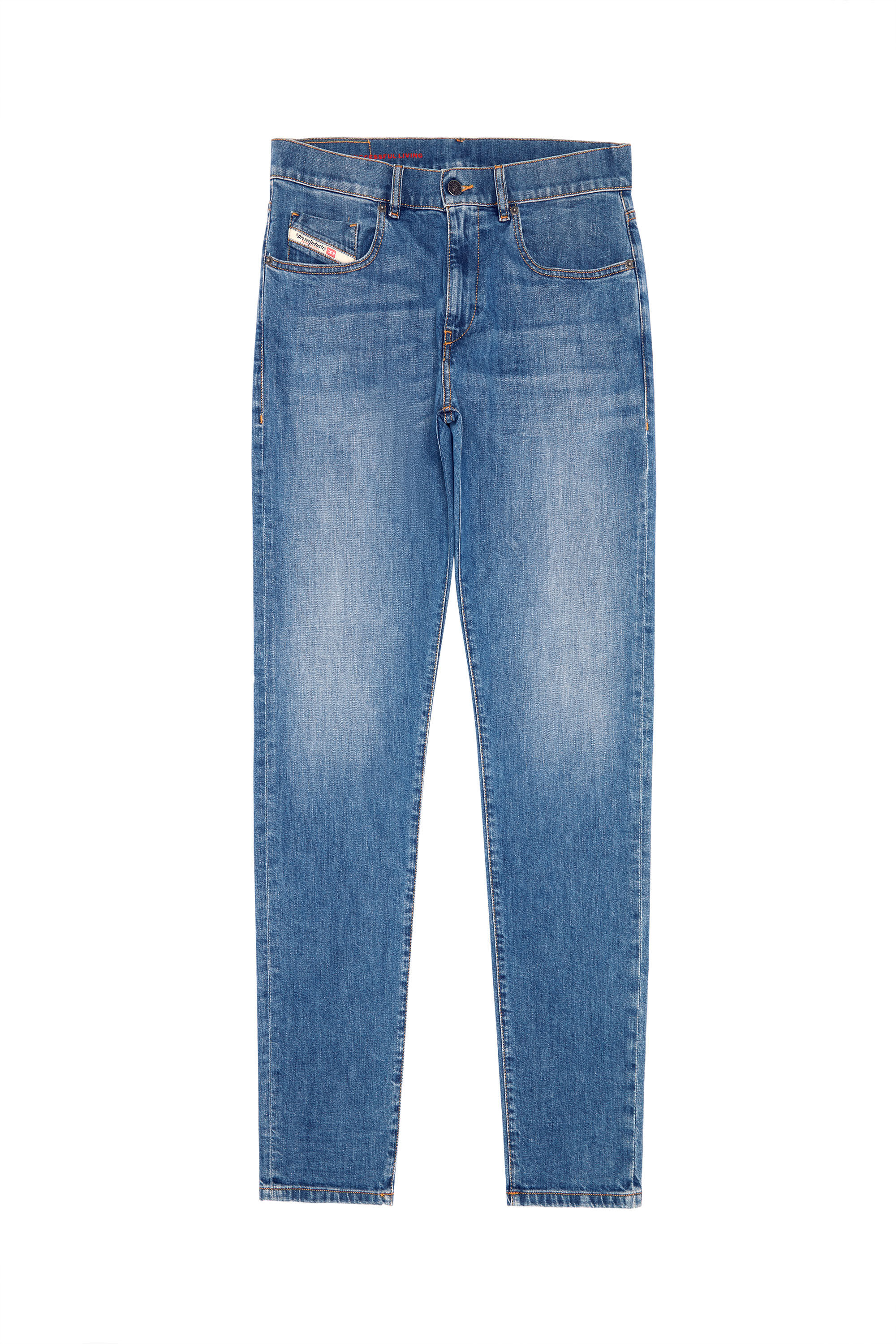 Diesel - 2019 D-STRUKT 0EHAJ Slim Jeans, Medium Blue - Image 2