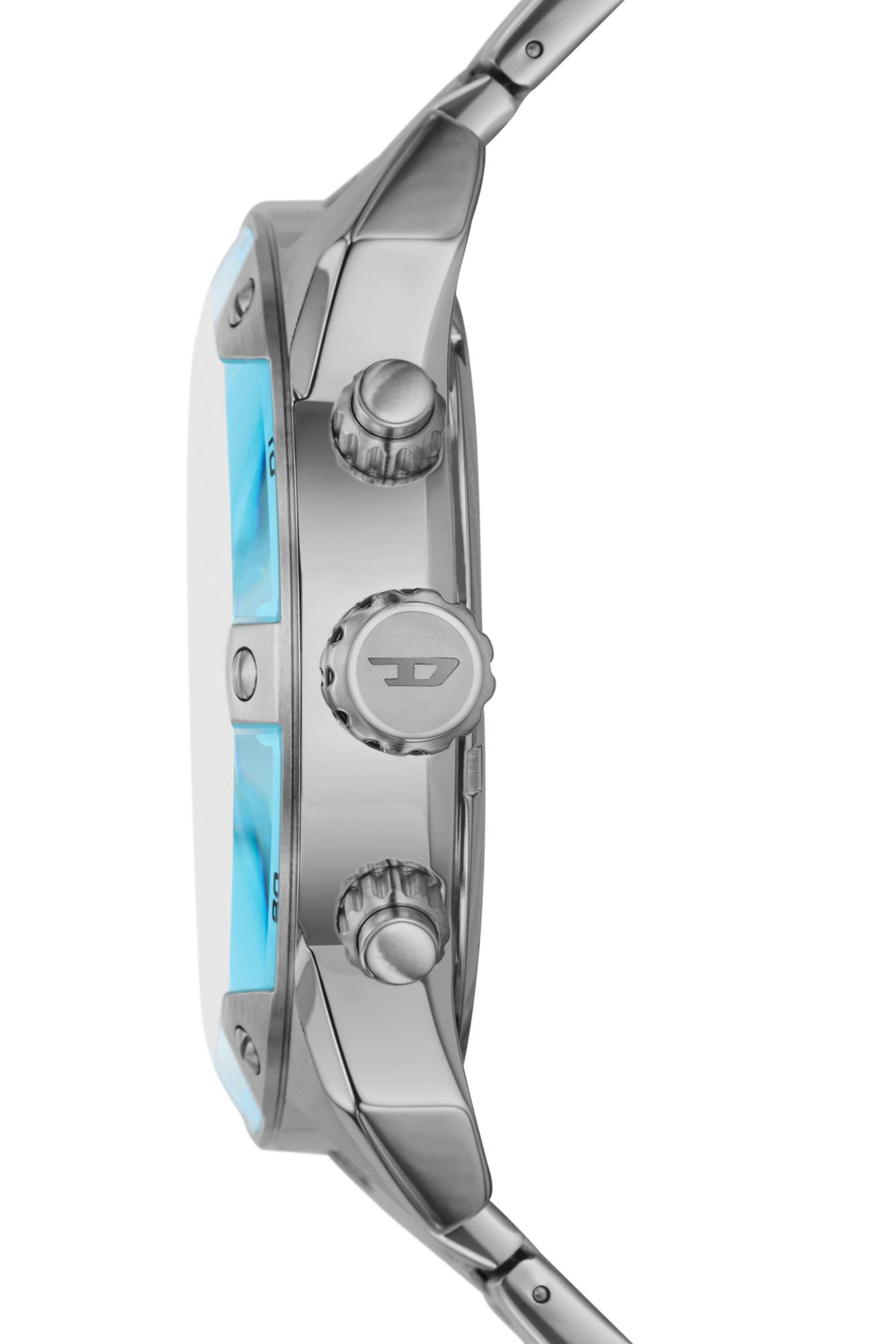 Men's Spiked chronograph stainless steel watch | Silver | Diesel Men's Spiked chronograph stainless steel watch | Silver | Diesel