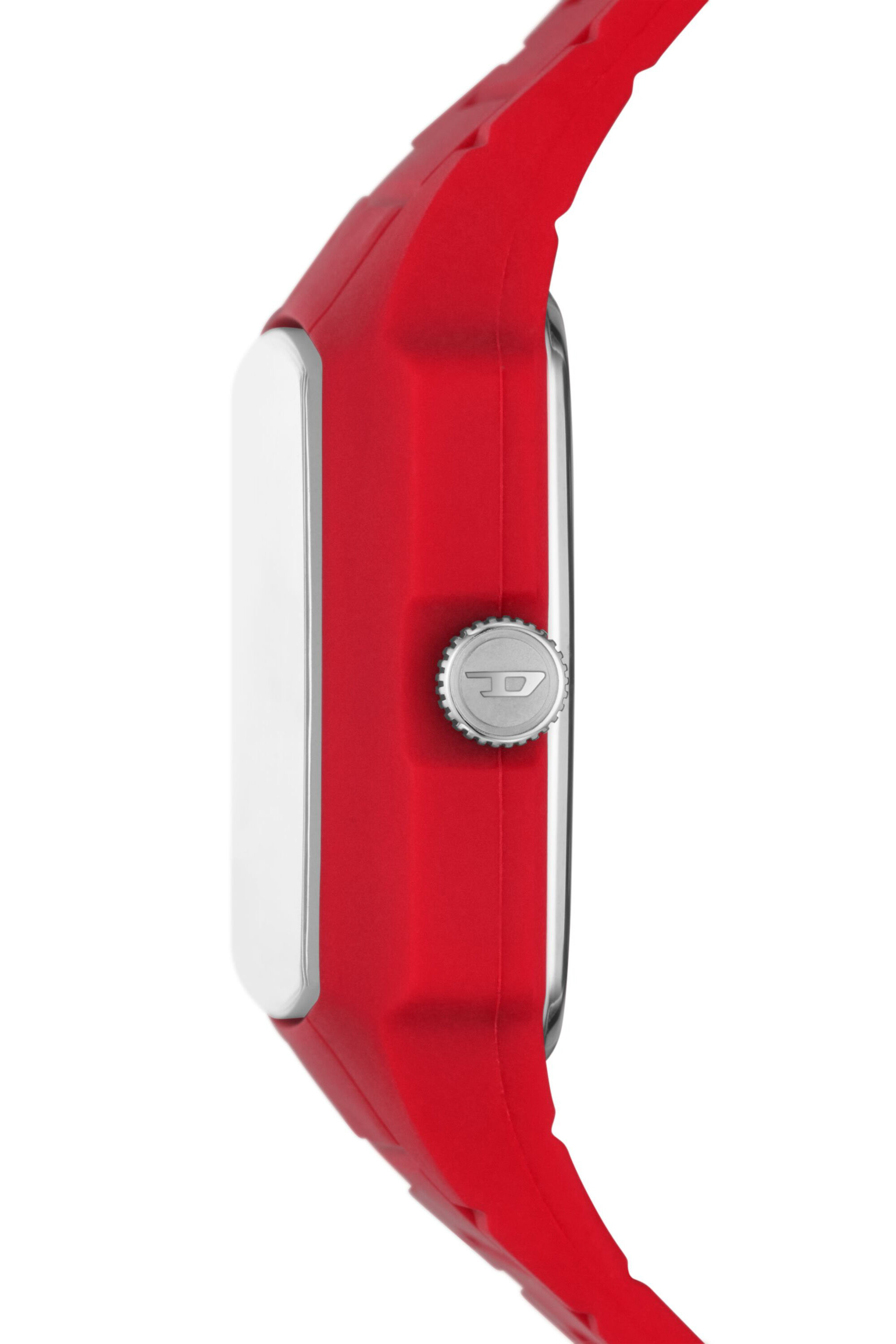 Diesel - DZ2165, Male's Cliffhanger 2.0 Red Silicone Watch in Red/Black - 3
