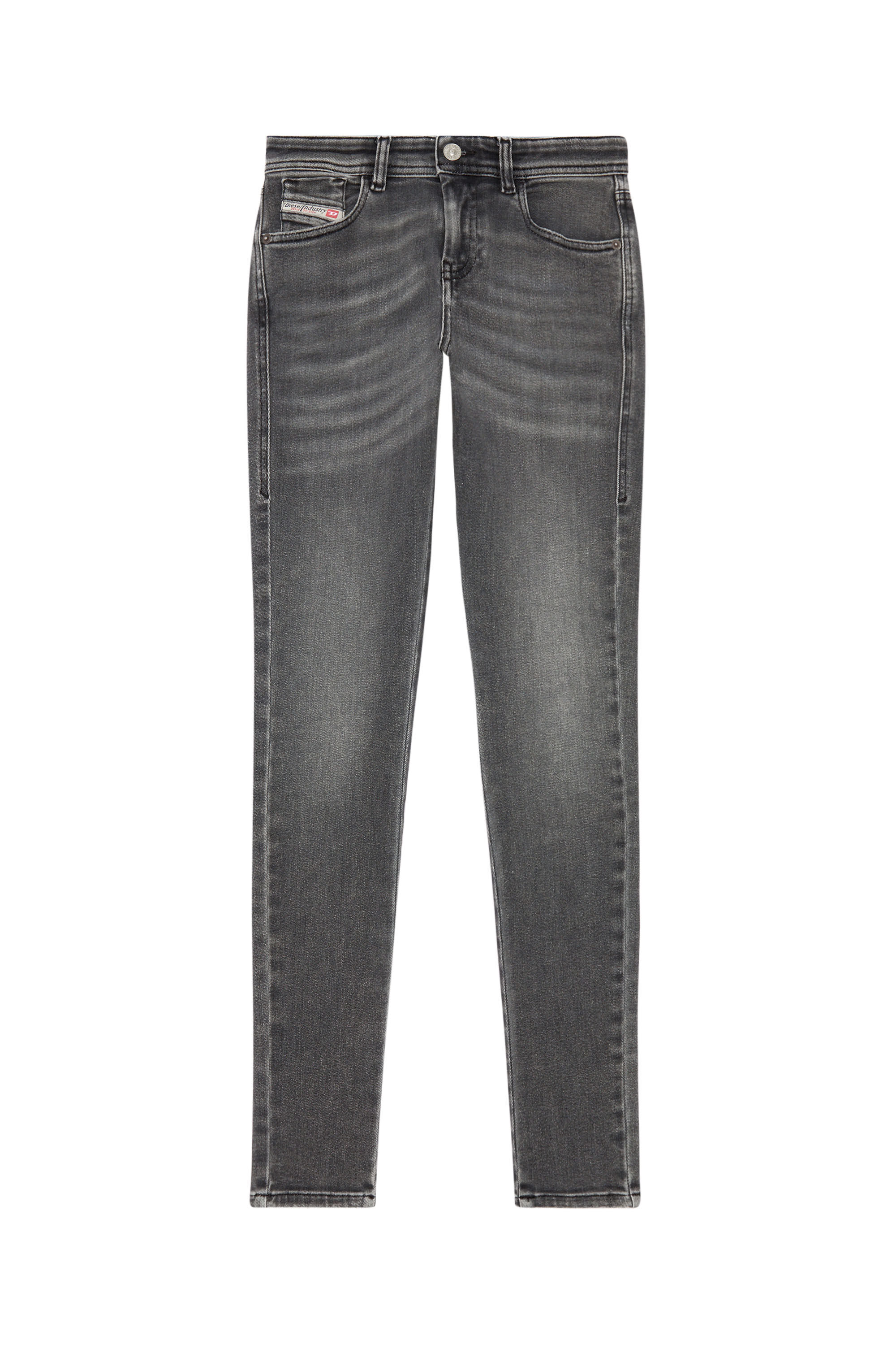Diesel - Super skinny Jeans 2017 Slandy 09H86, Black/Dark Grey - Image 2