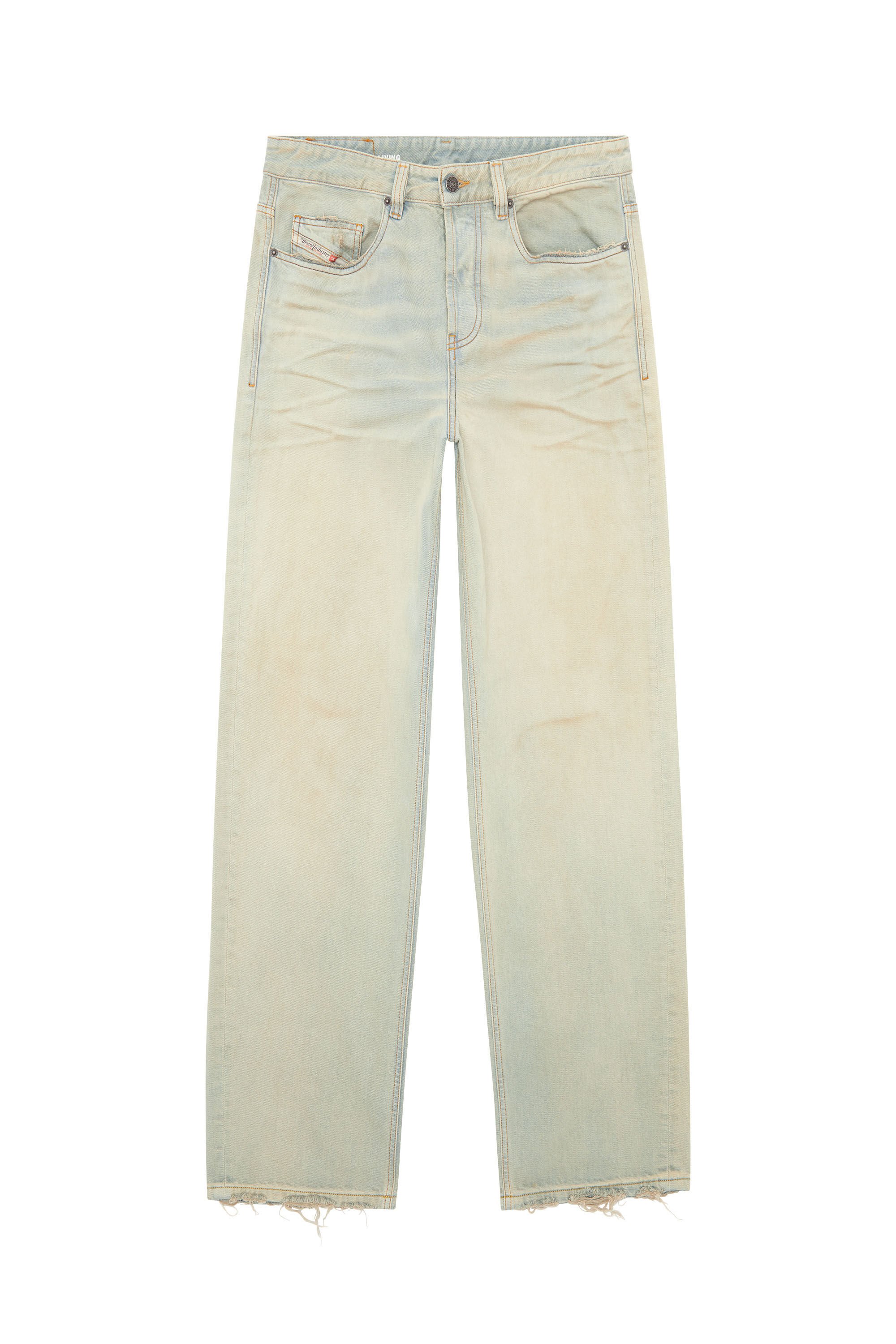 Diesel - Straight Jeans 2001 D-Macro 09H60, Bleu Clair - Image 2