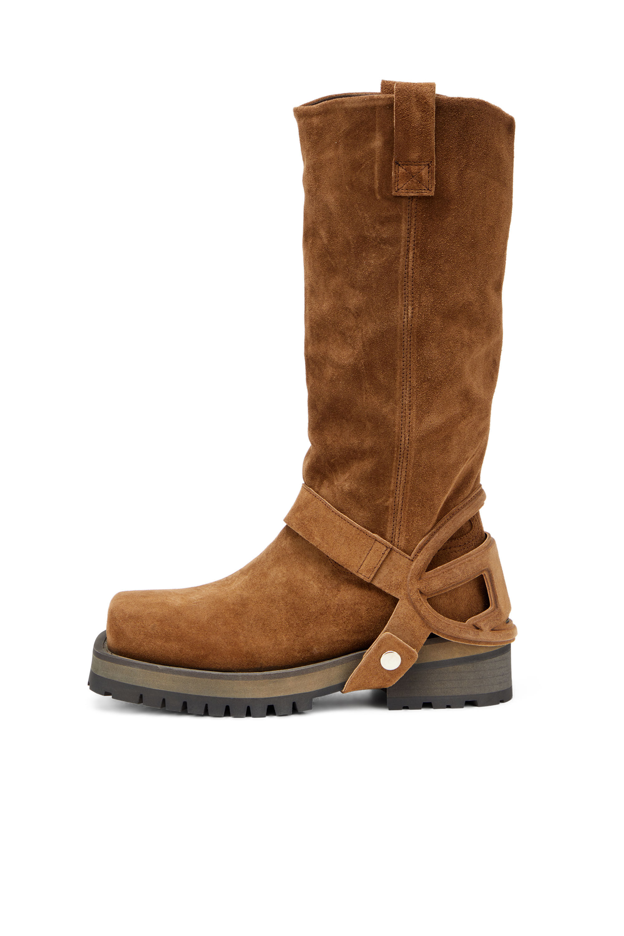 Diesel - D-TEXAN 2IN1 CH, Female's D-Texan-High and low Texan biker boot in Brown - 7