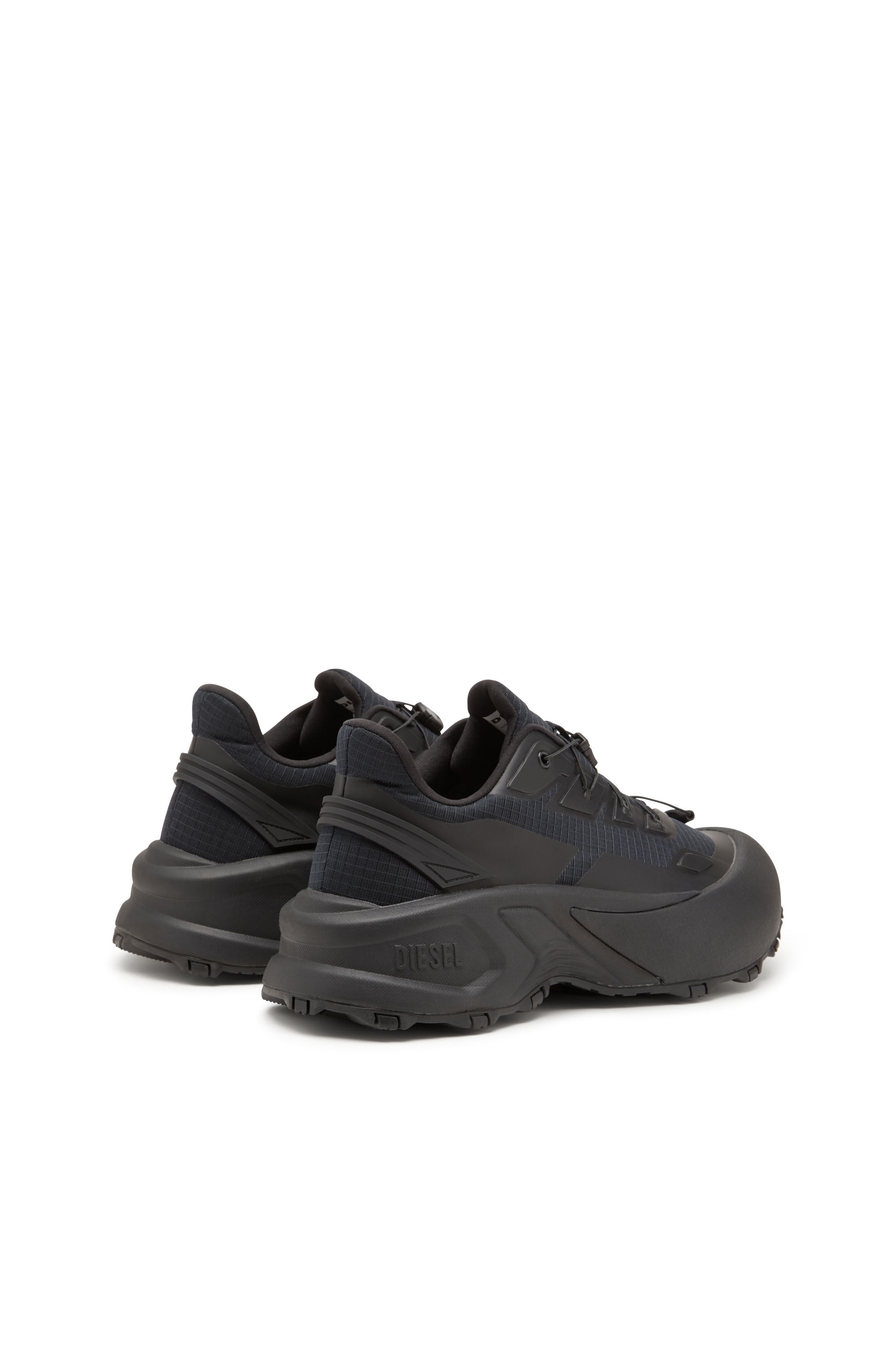 Diesel - D-CAGE RUNNER, Male's D-Cage Runner-Sneakers in TPU-trimmed ripstop in Black - 3