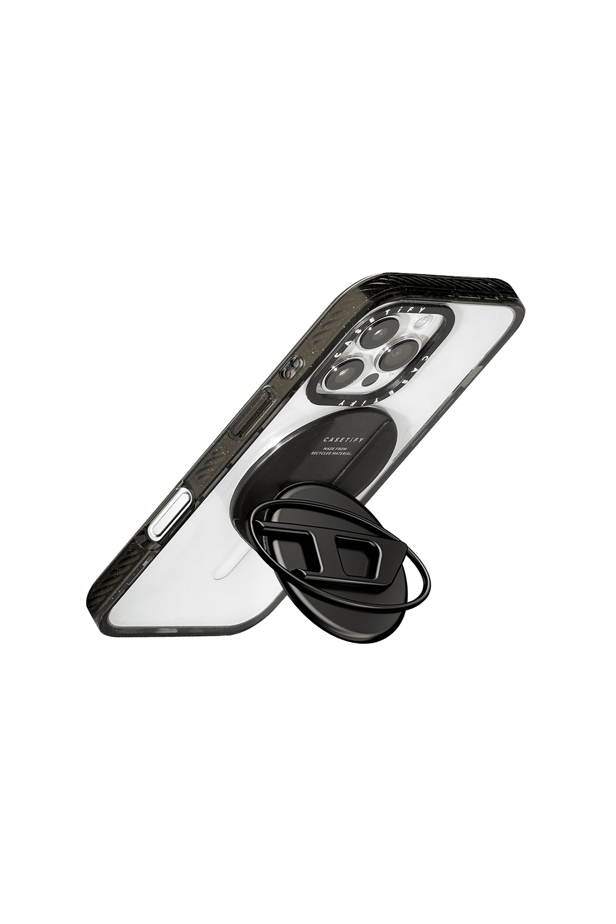 Diesel - 60371 CASETIFY  GRIP STAND, Unisex's Grip & Stand Gun Metal in Dark Grey - 3