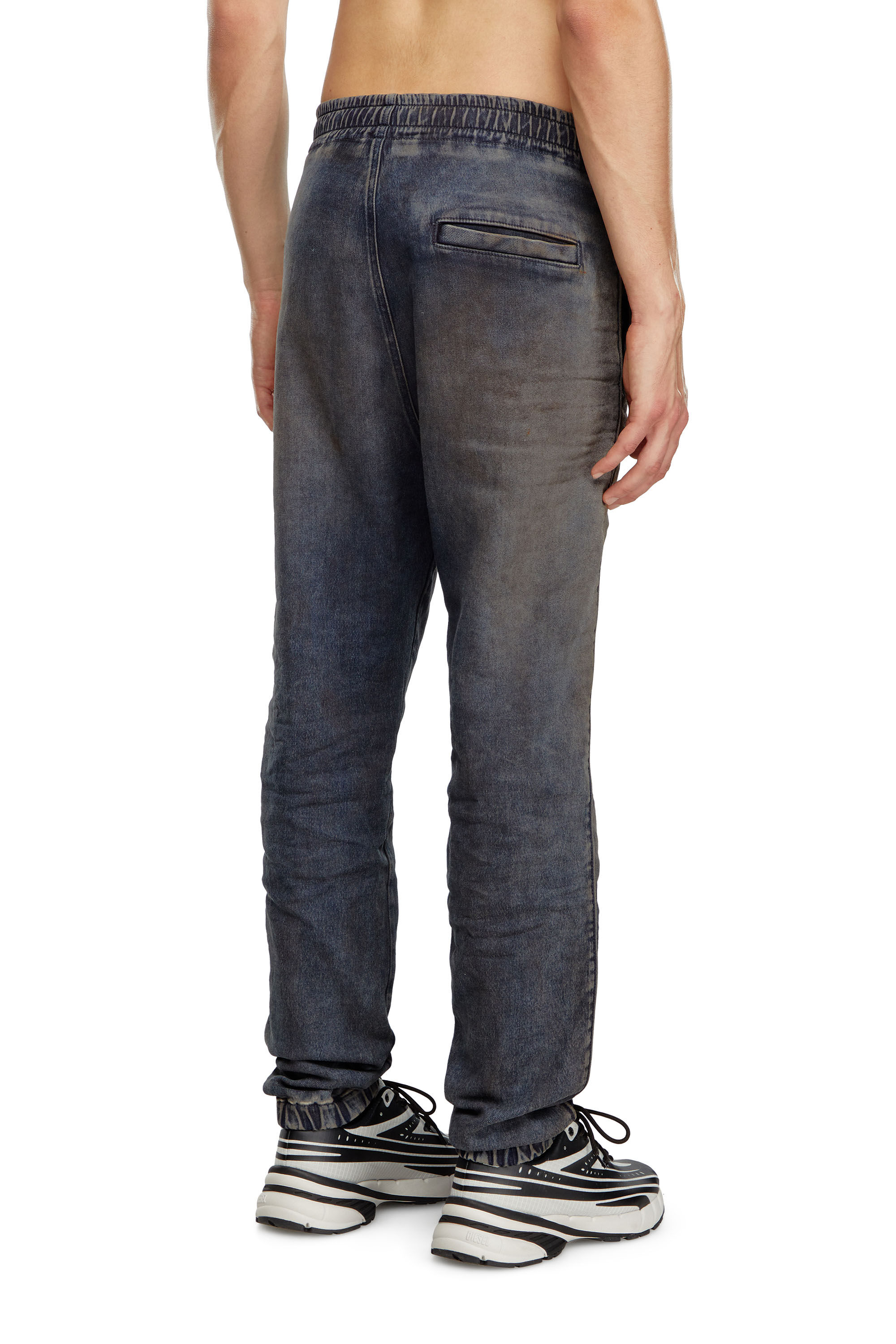 Diesel - Male Tapered D-Lab Track Denim 068LV, Dark Blue - Image 4