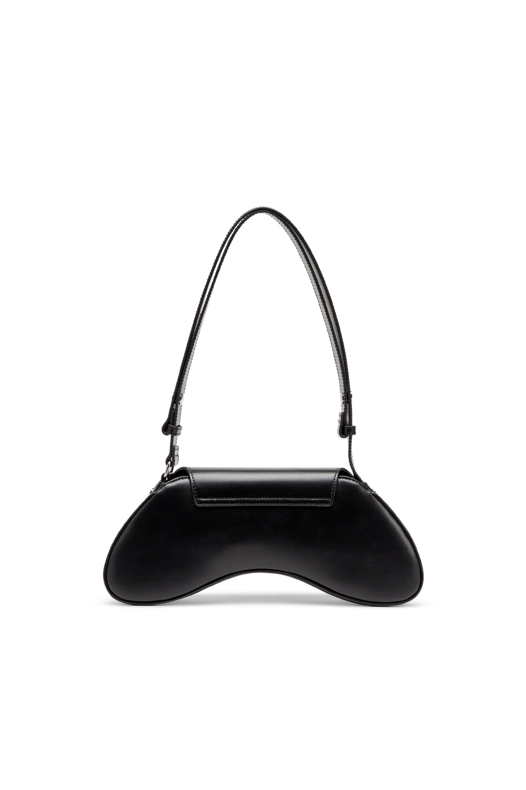 Diesel - PLAY CROSSBODY, Play-Sac à bandoulière en cuir semi-brillant Femme in Noir - 3