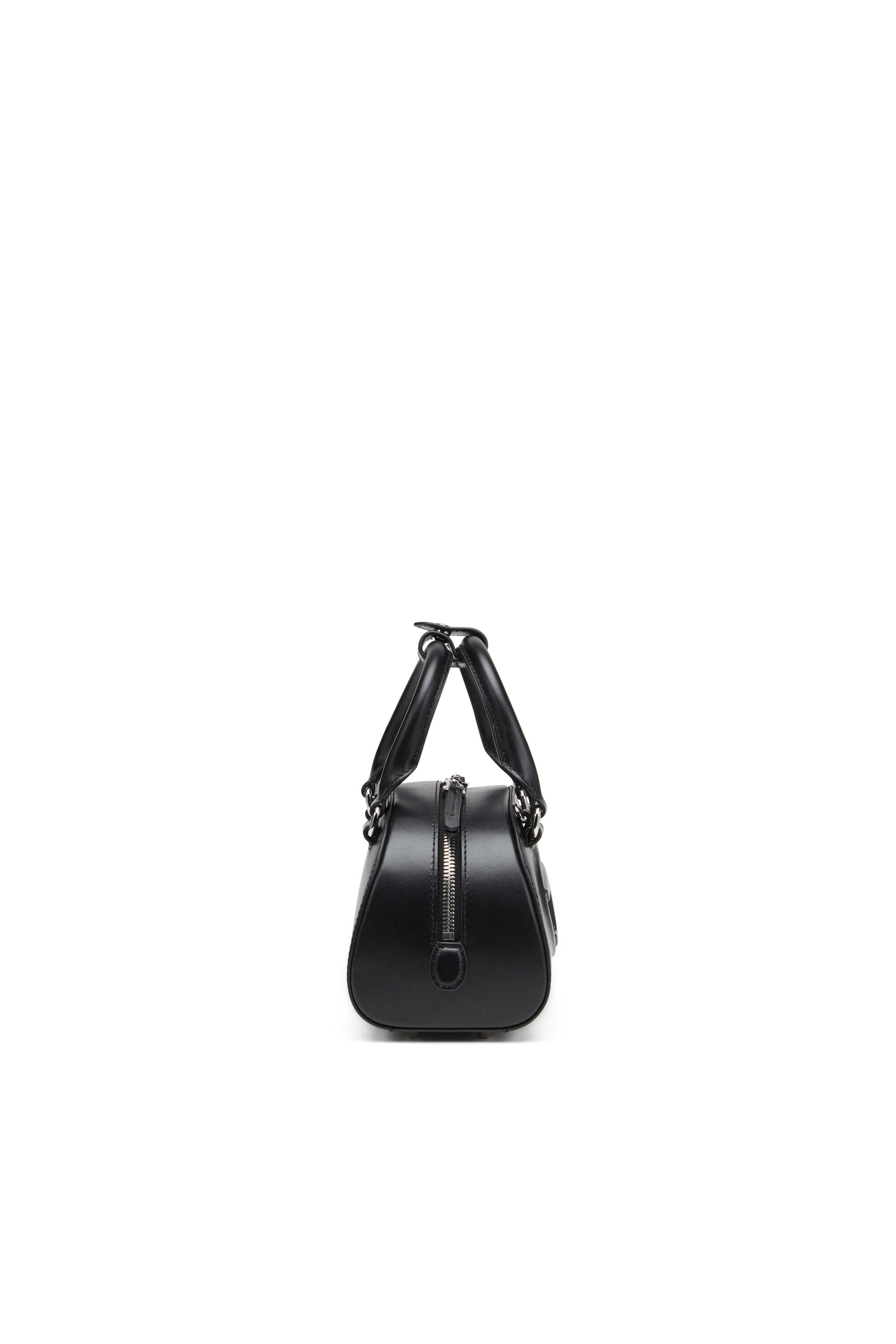 Diesel - 1DR DOME CROSSBODY, Female's Leather mini bowling bag in Black - 4