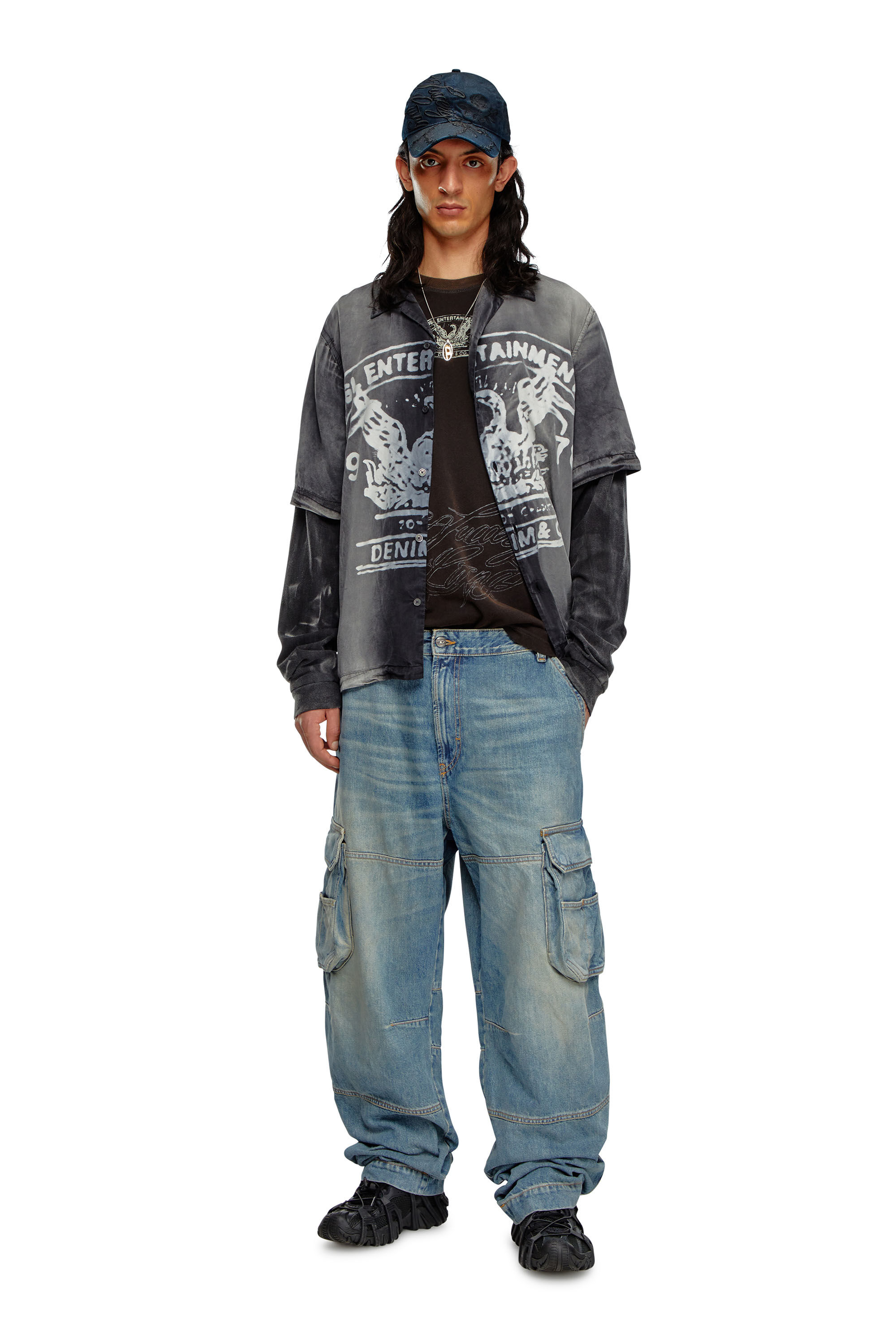 【感謝価格】 | Jeans Relaxed Men's Light D-Fish Diesel | Blue パンツ