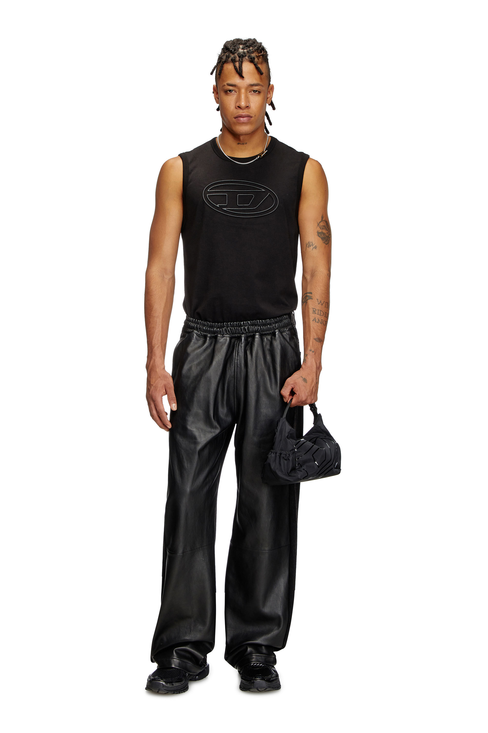 Diesel - T-BISCO-BIGOVAL, Male's Sleeveless top in Black - 1