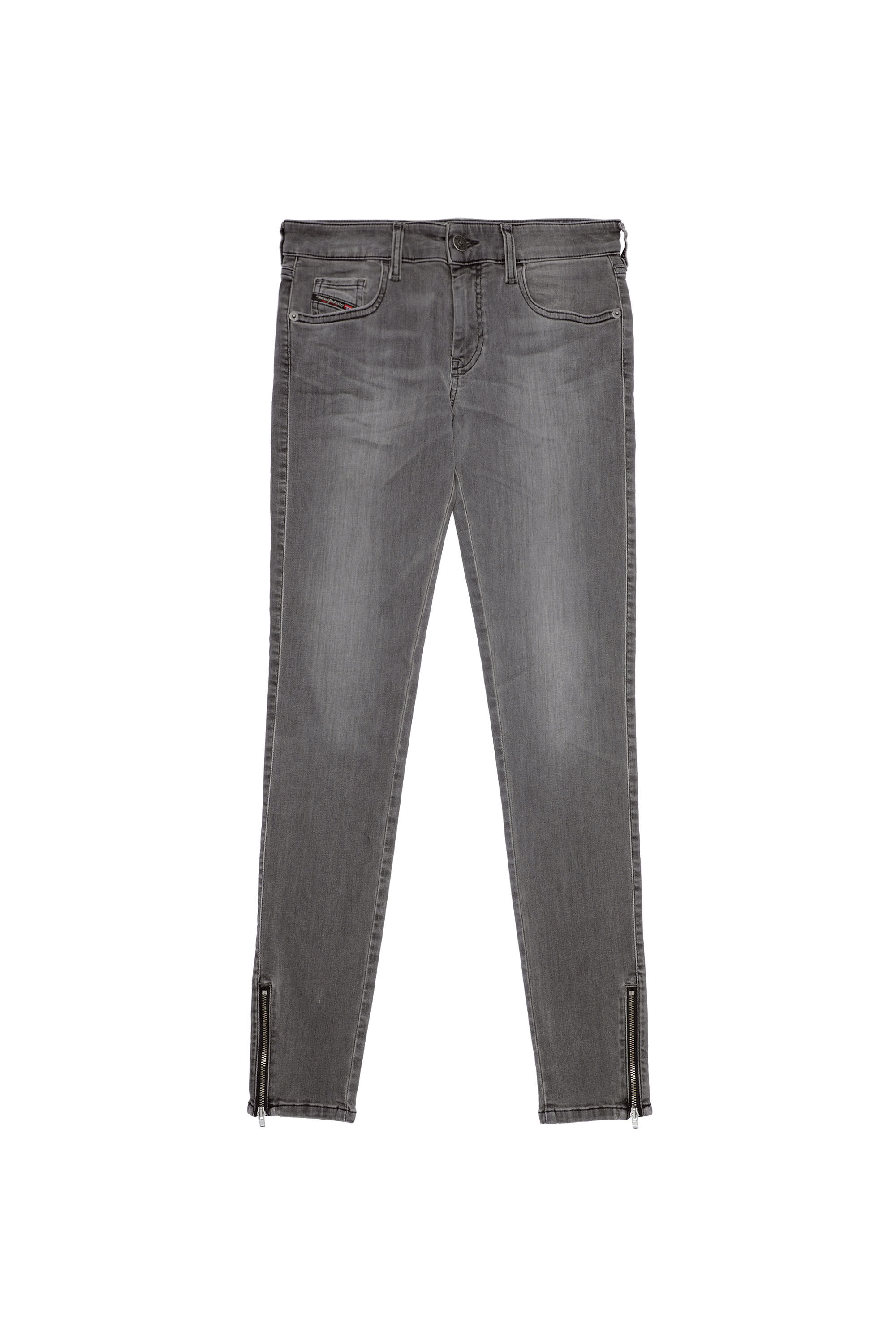 Diesel - 2018 Slandy low 069XW Super skinny Jeans, Noir/Gris foncé - Image 6