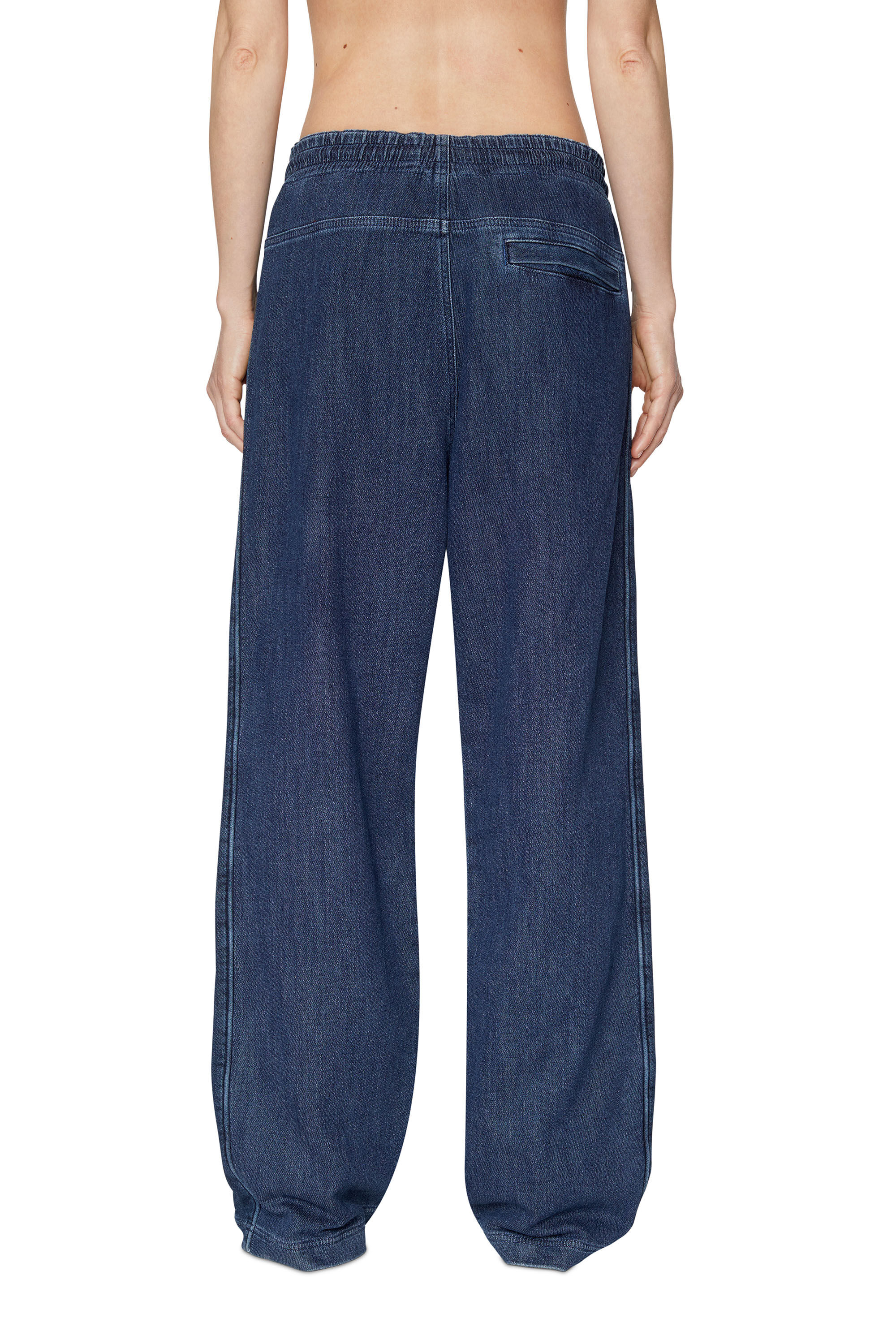 Diesel - D-Martians Track Denim 09C30 Straight, Bleu Foncé - Image 5