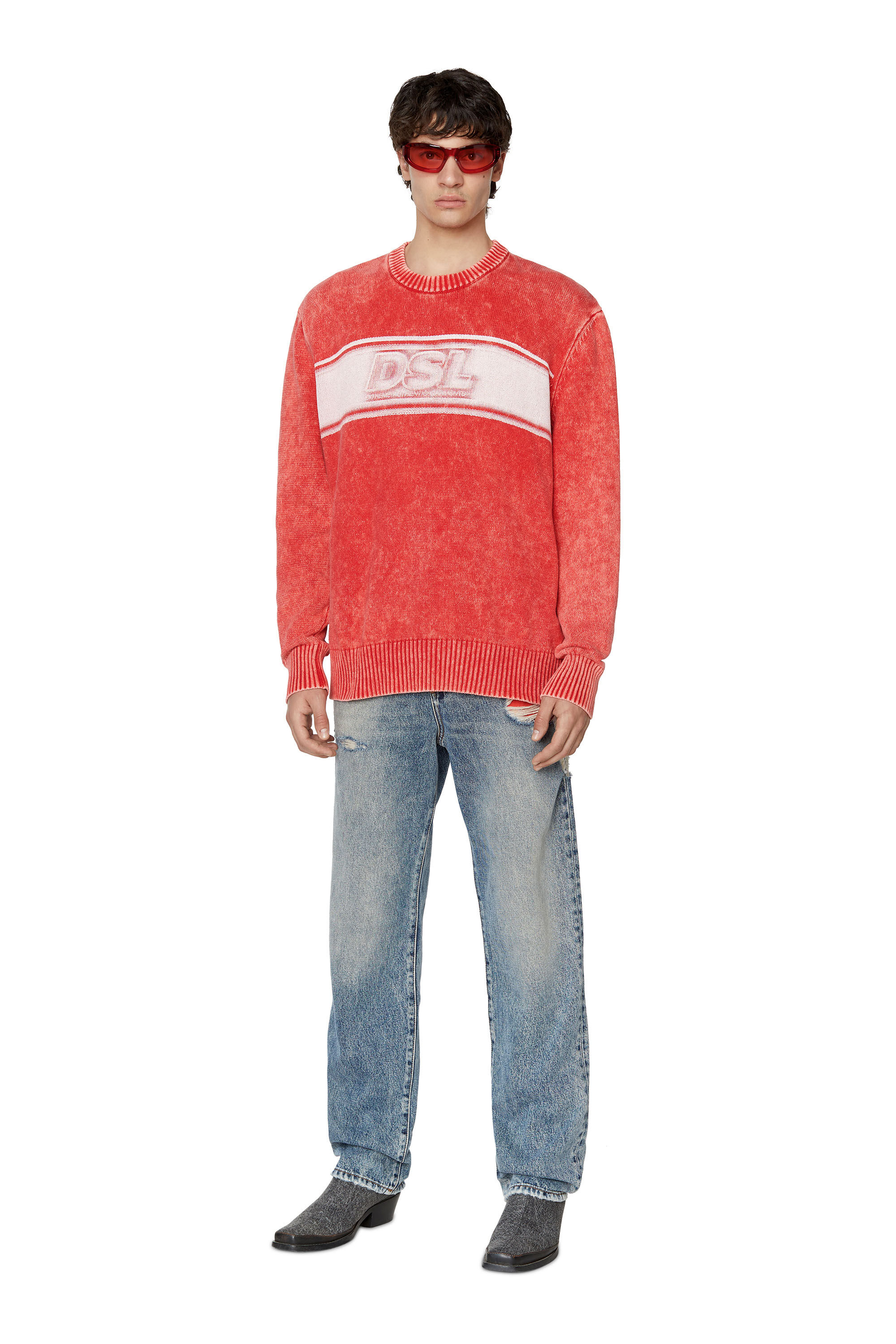 Red sales straight jeans