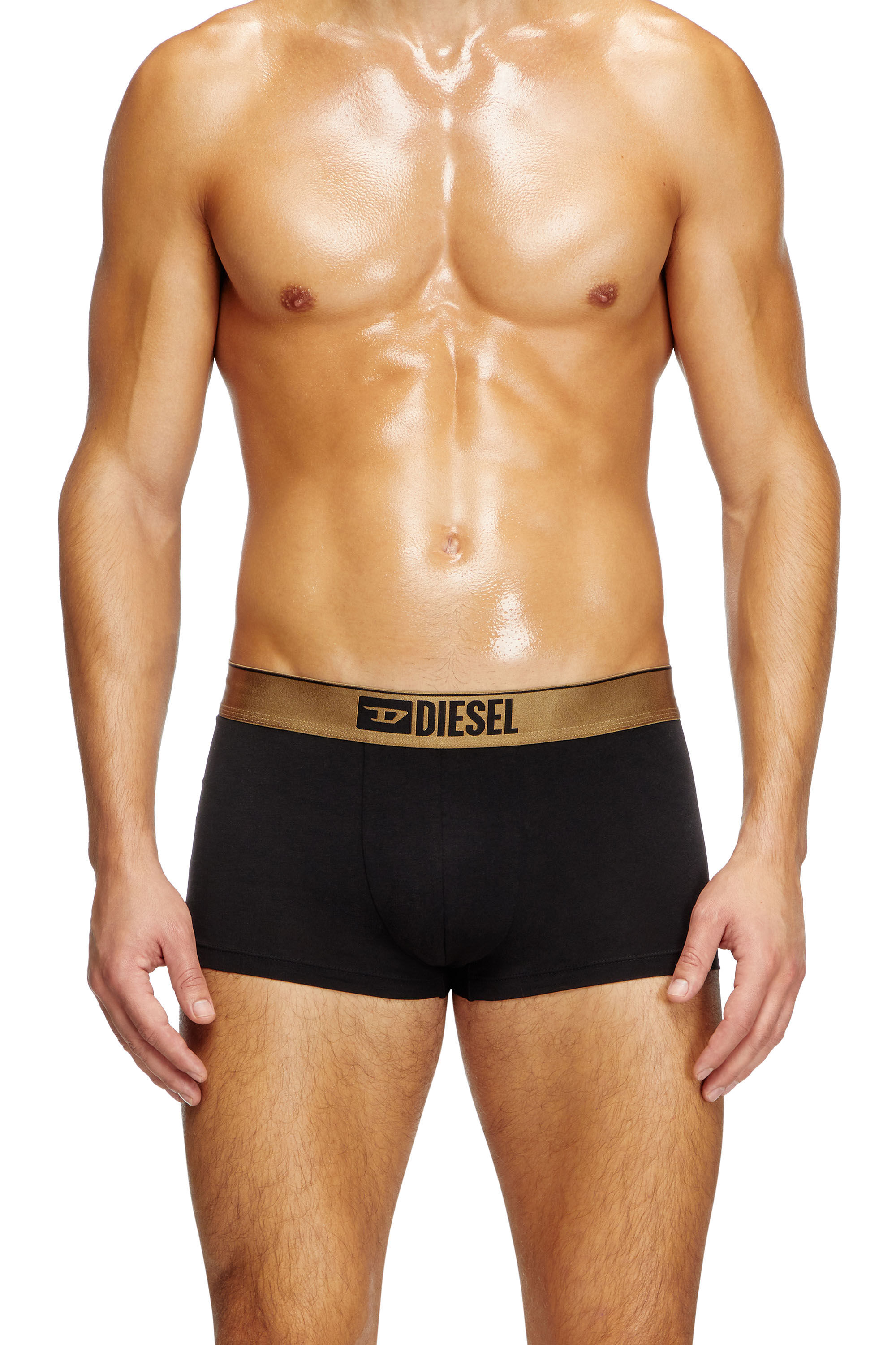 Diesel - DAMIEN-GFT-3PACK, Male's Three-pack metallic boxer in Black/Red - 1