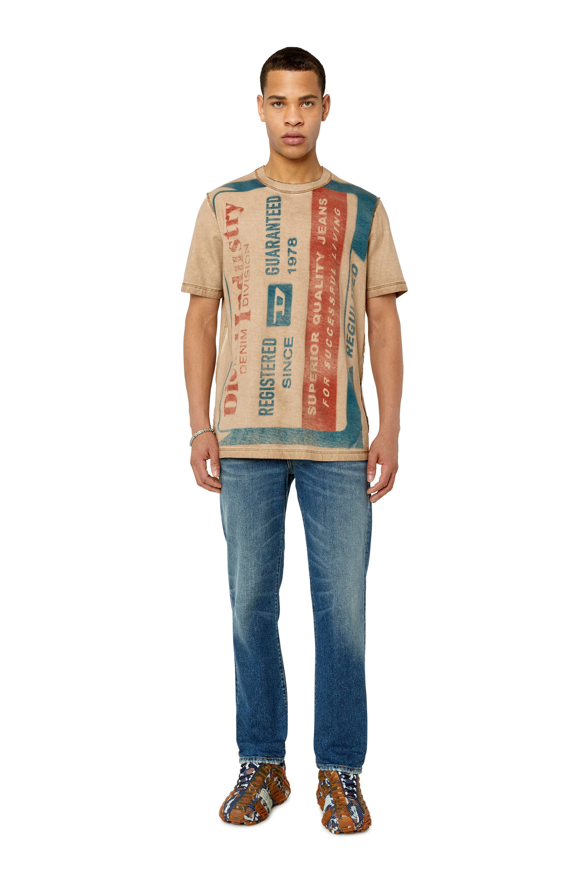 2020 D-VIKER Homme: Jeans straight Bleu moyen | Diesel ®