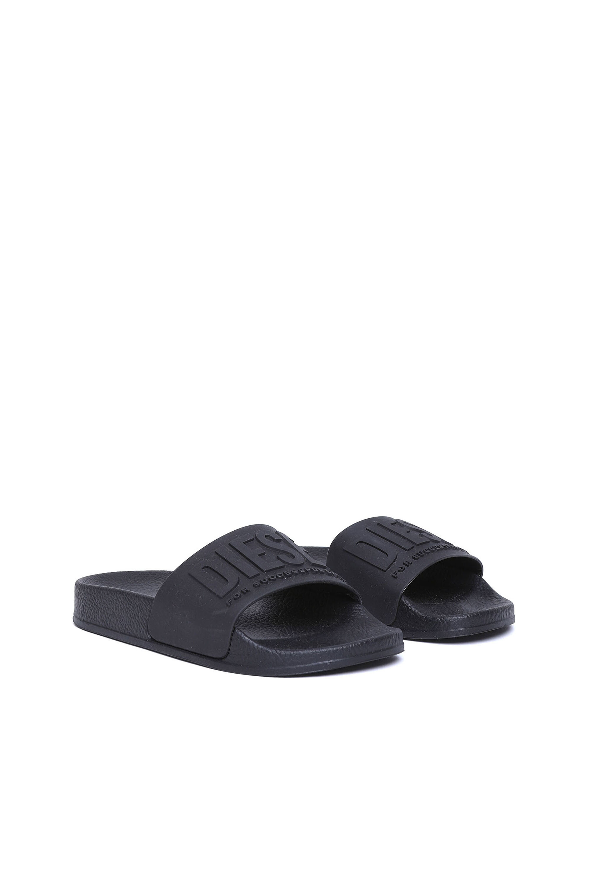 Diesel - SA-MAYEMI CC, Unisex's Pool slides with embossed logo in Black - 2