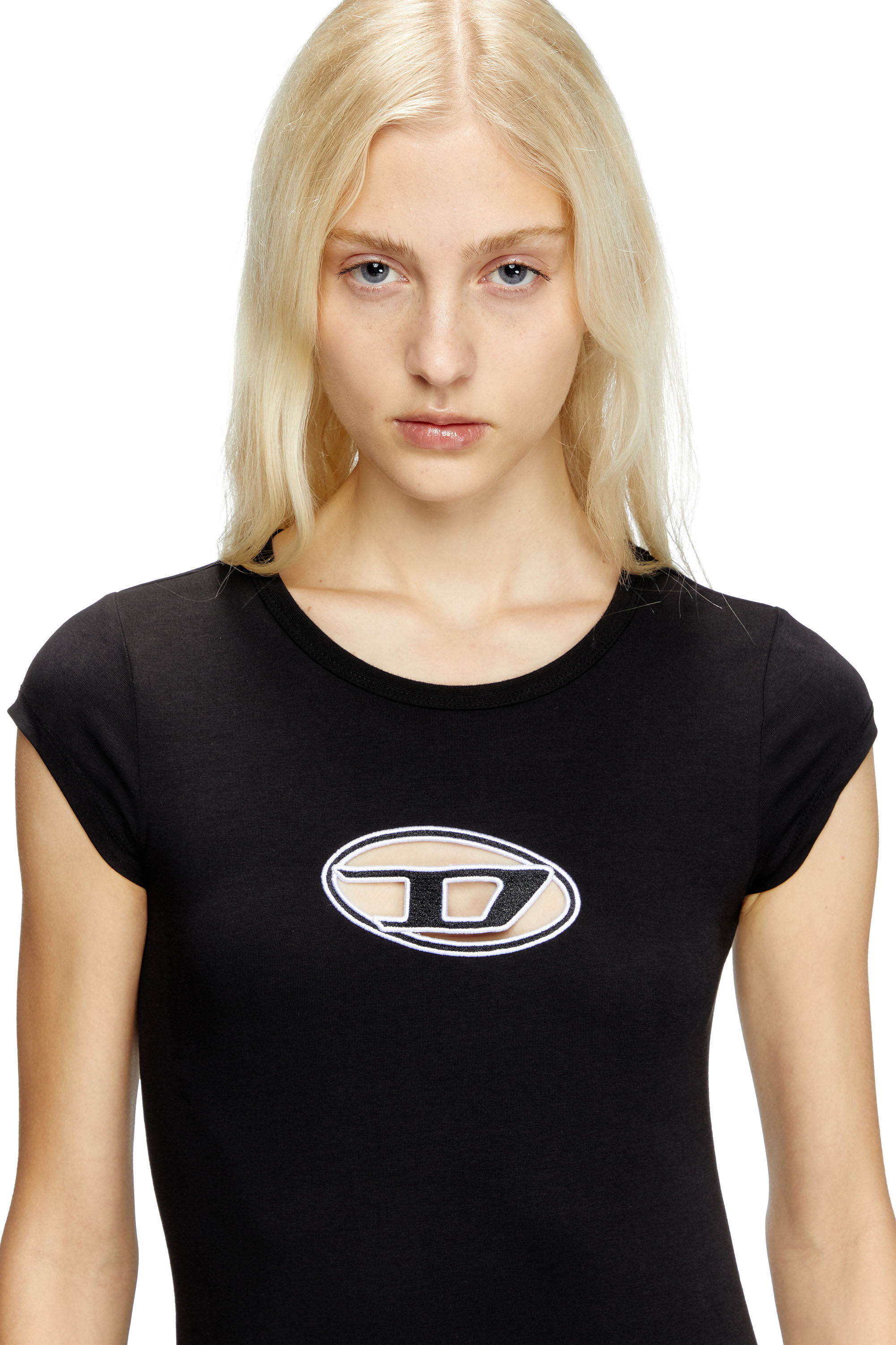 Diesel - D-ANGIEL, Female's Short dress in Black/White - 5