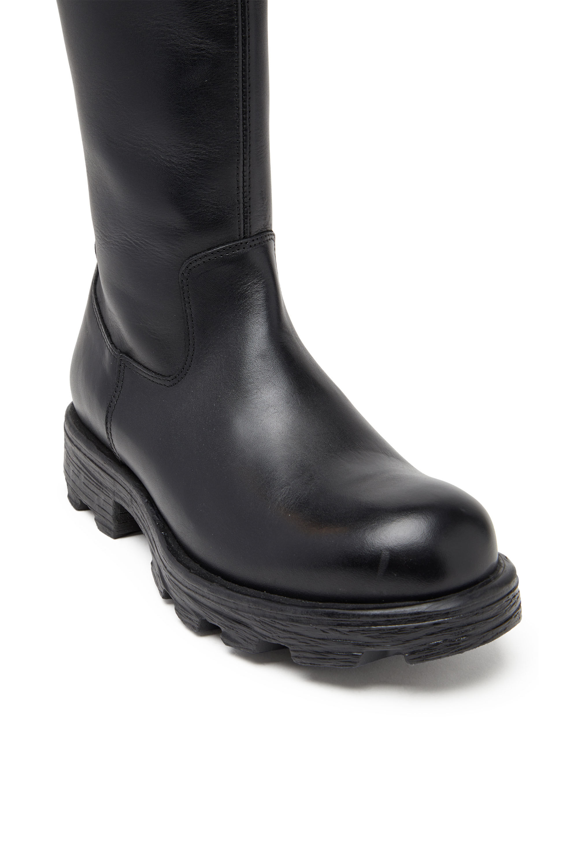 Diesel - D-HAMMER HB D W, Female's D-Hammer-Leather knee-high boots in Black - 6