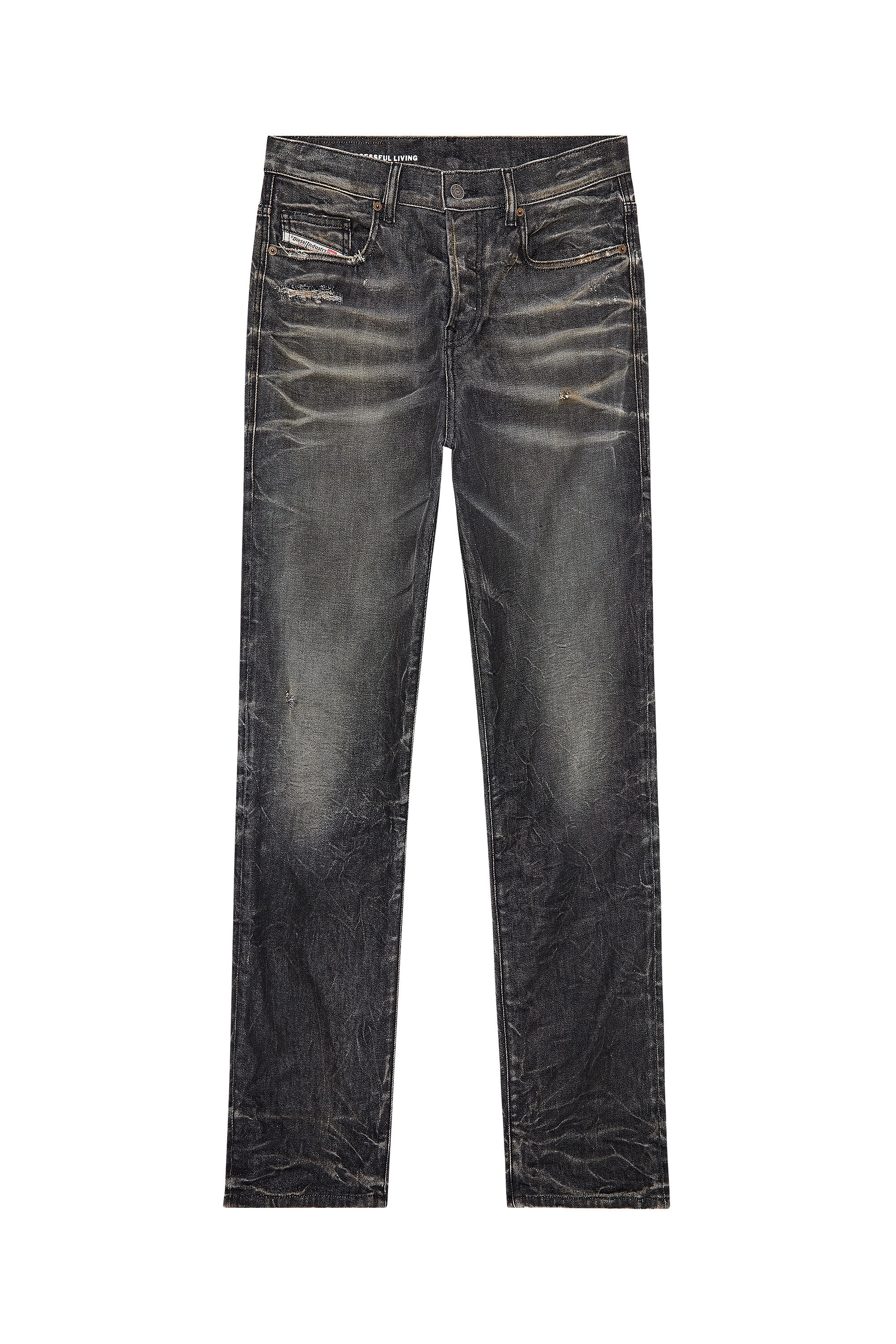 Diesel - Straight Jeans 2020 D-Viker 09H51, Noir/Gris foncé - Image 1