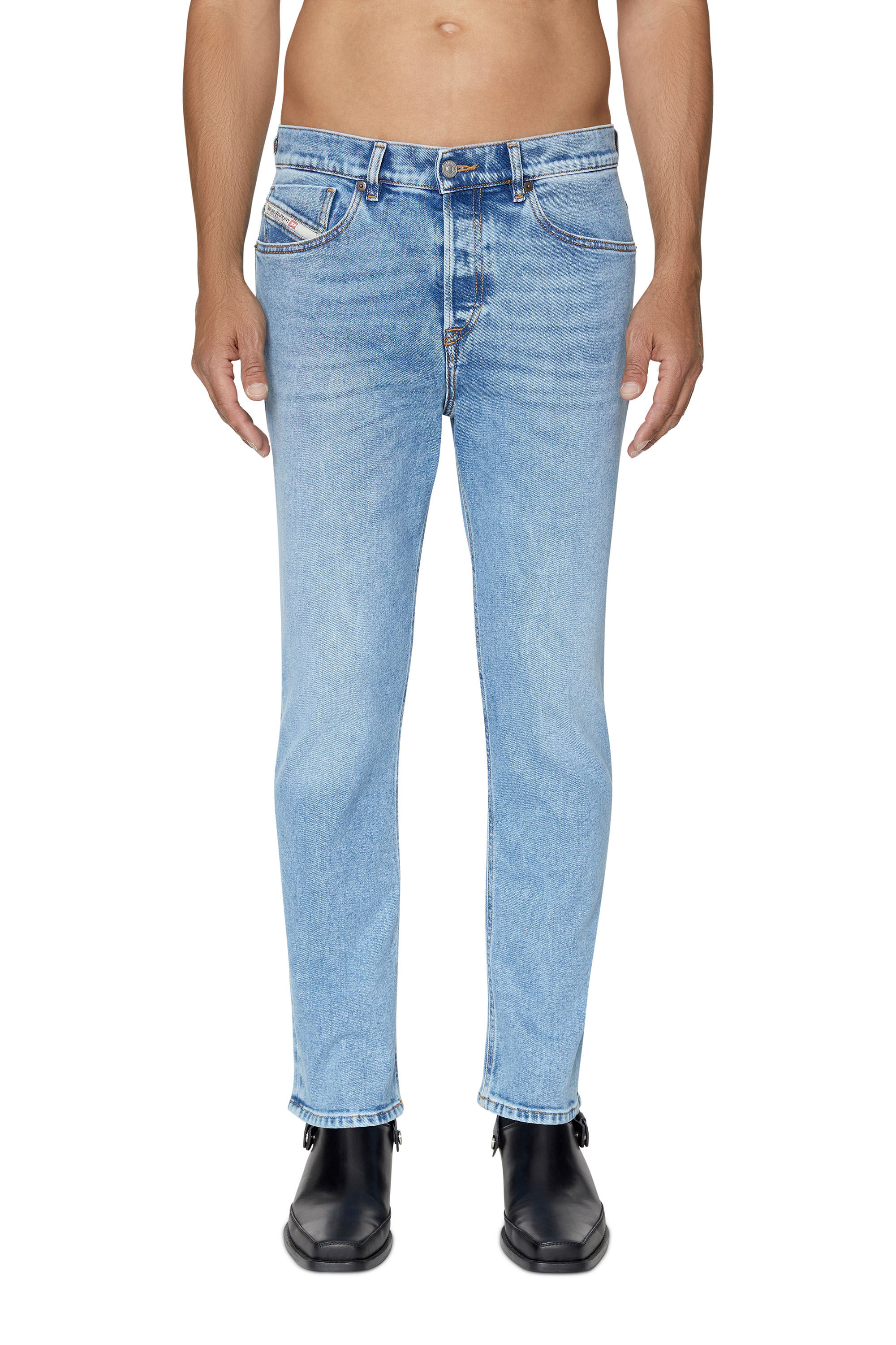 Diesel - 2005 D-FINING 09B92 Tapered Jeans, Bleu Clair - Image 3